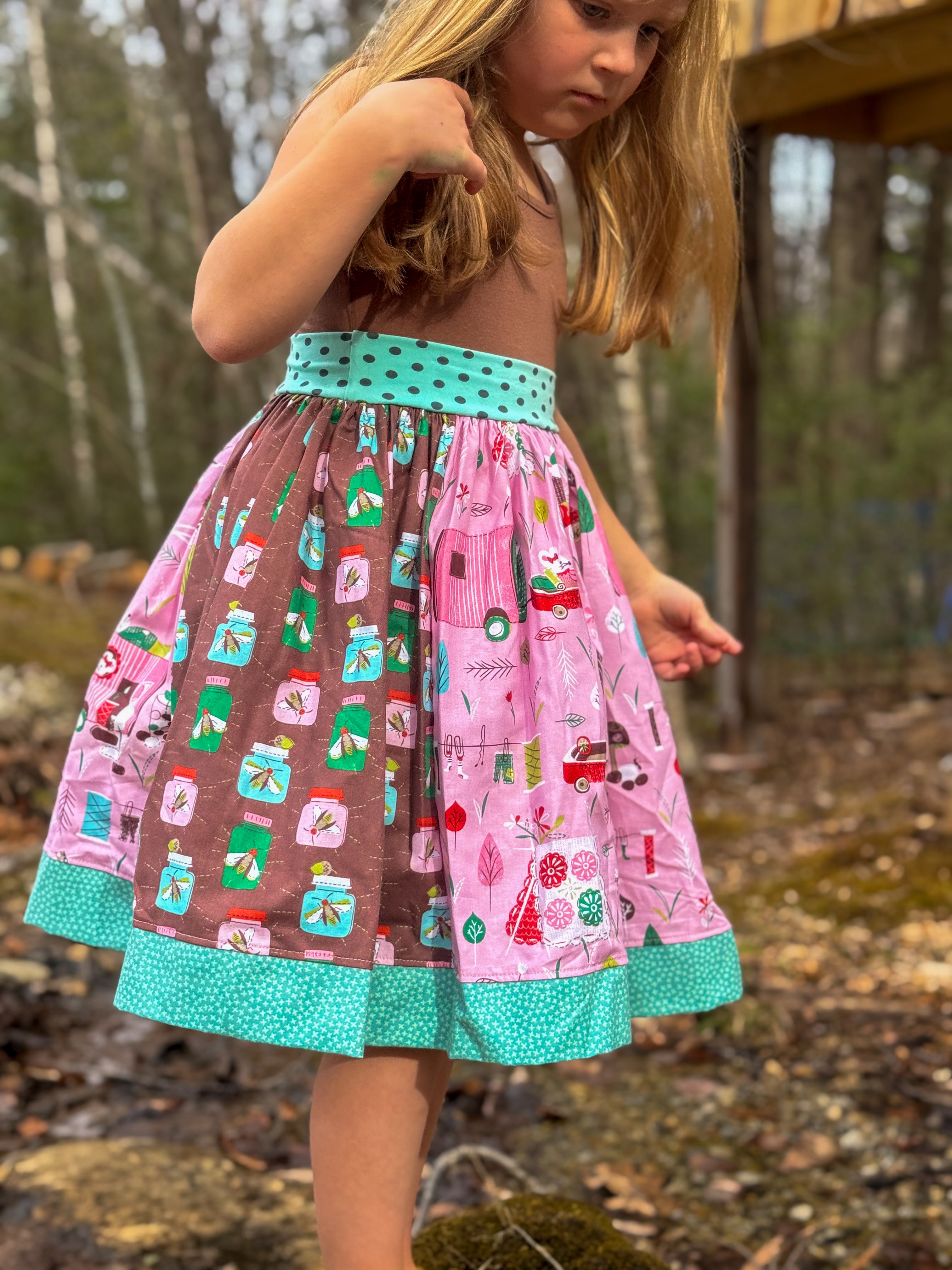 Summer In A Bottle wide strap tank dress