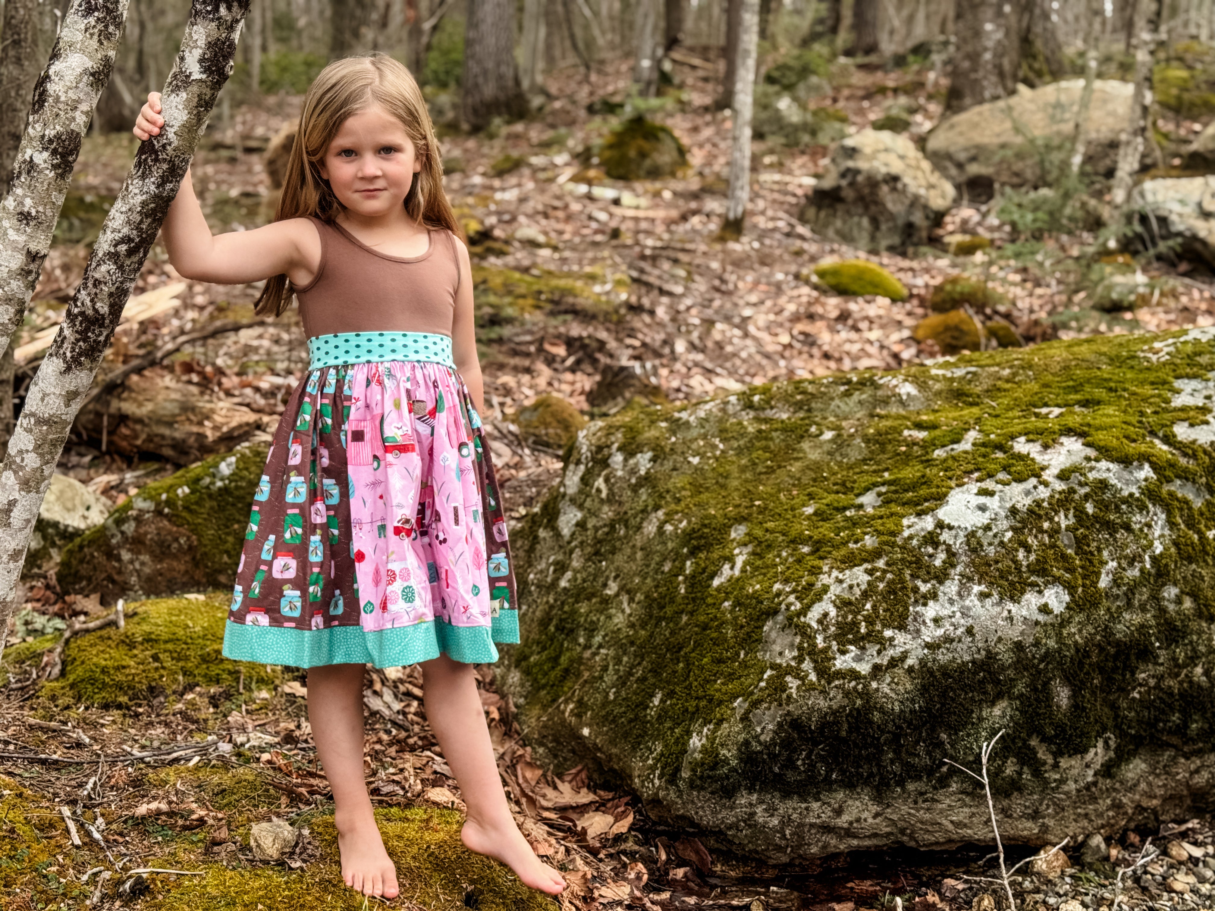 Summer In A Bottle wide strap tank dress