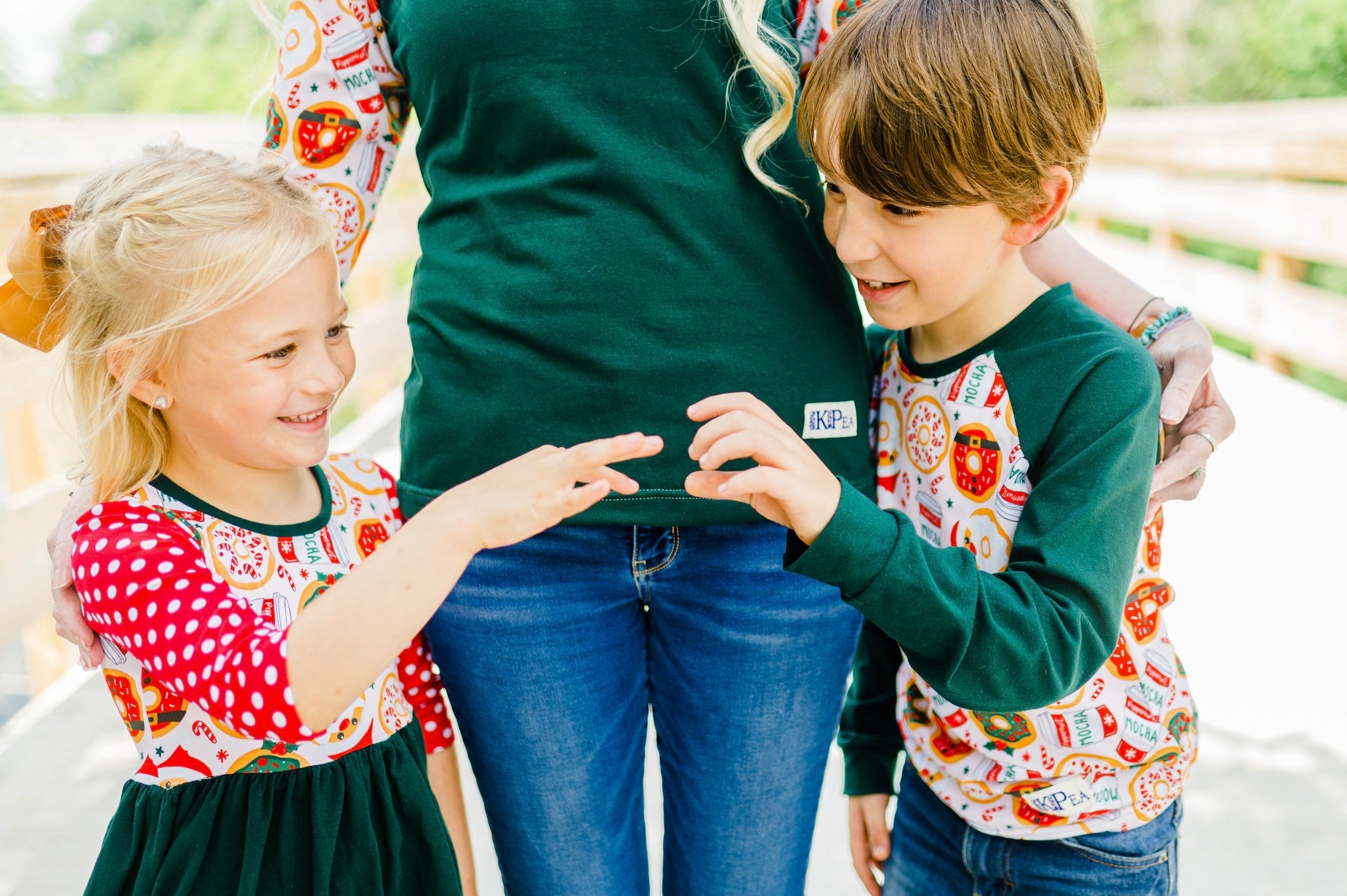 Christmas Treats 3/4 sleeve Lap Dress (ships in 2 weeks)