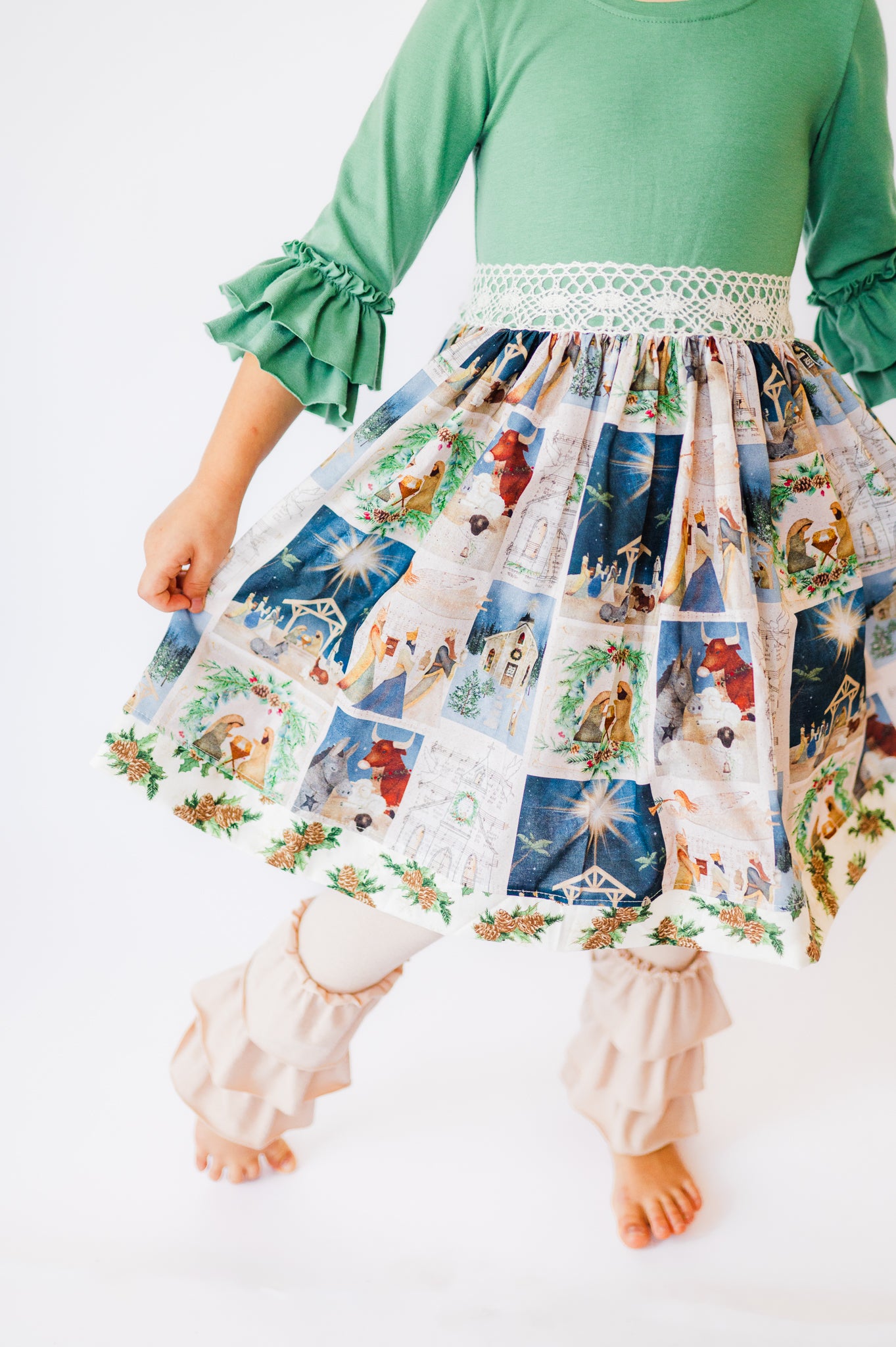 Away in a Manger Bailey Twirl dress (ships in 2 weeks)
