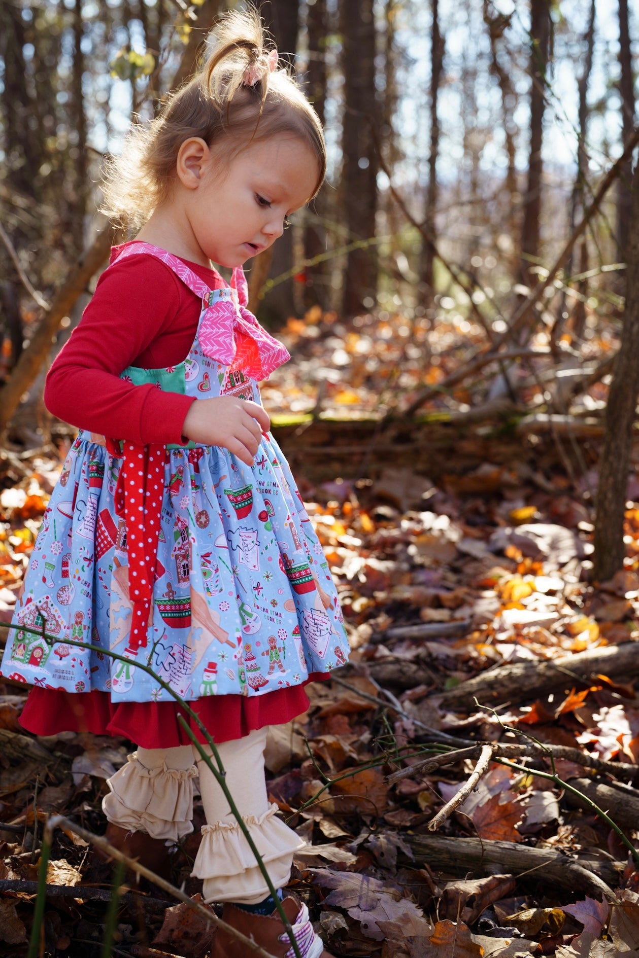 Cookies for Santa Hadley Pinafore Dress (ships in 2 weeks)
