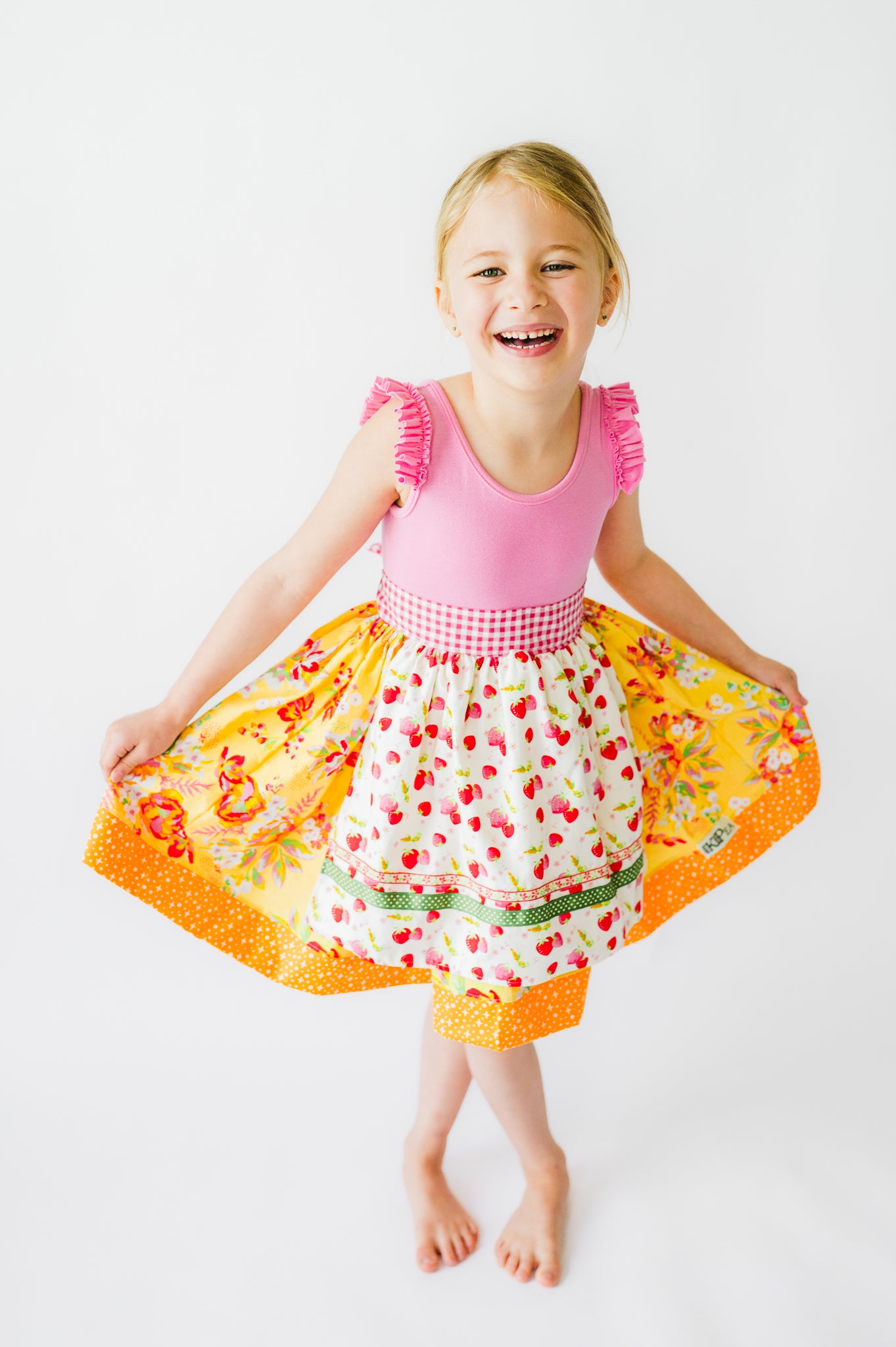 Berry Lovely Apron Twirl Dress (ships in 2 weeks)