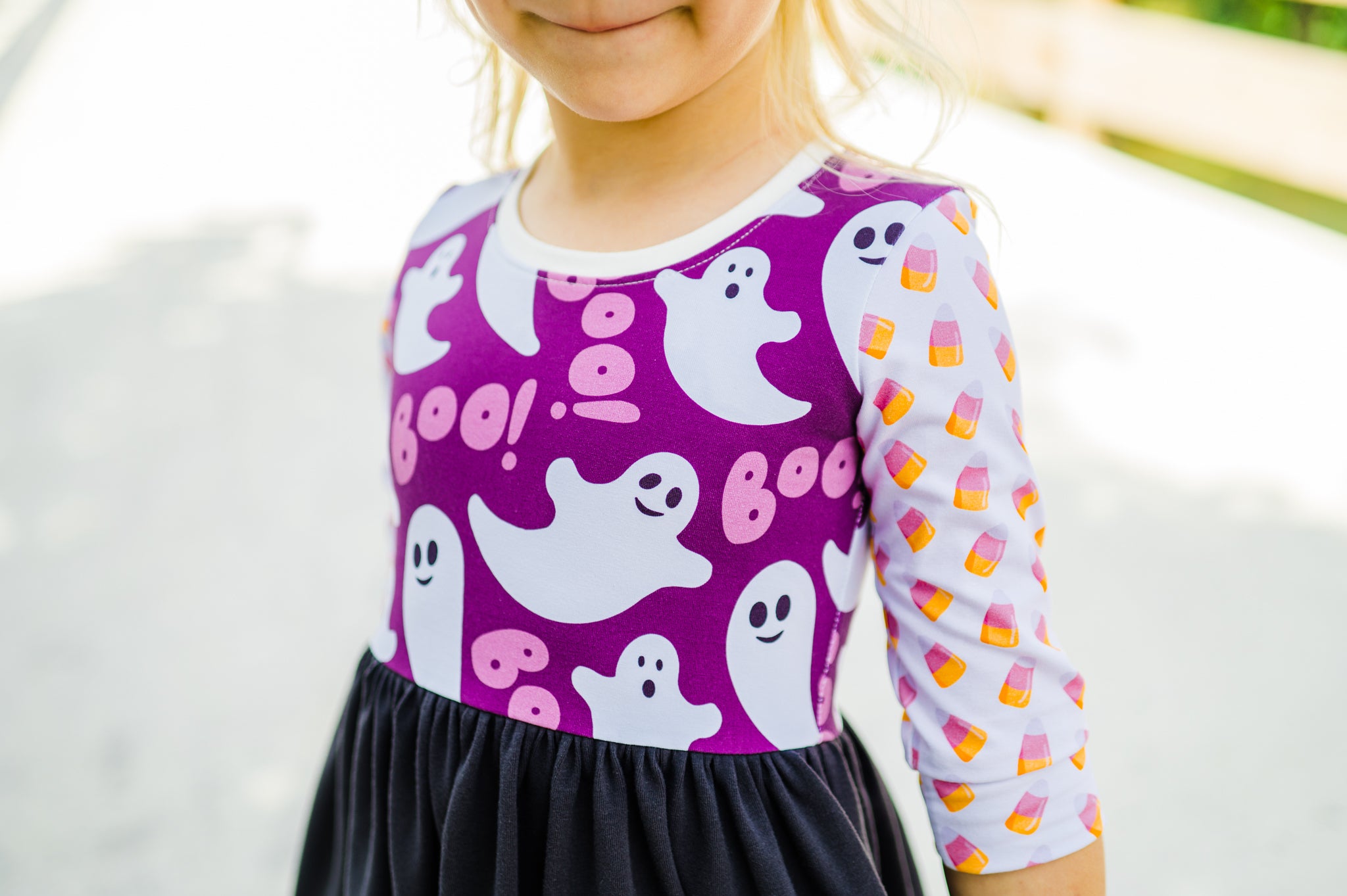Friendly Ghost 3/4 Lap Dress (ships in 2 weeks)