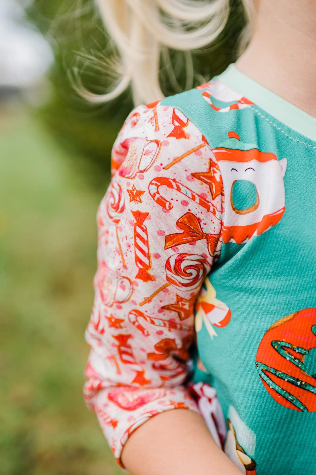 Winter Treats Ruffle butt 3/4 Sleeve Tunic