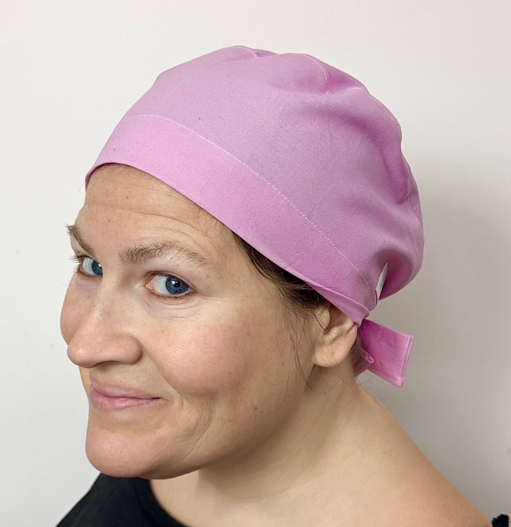 Dusty Rose Scrub Cap Tie Back or Bouffant Style