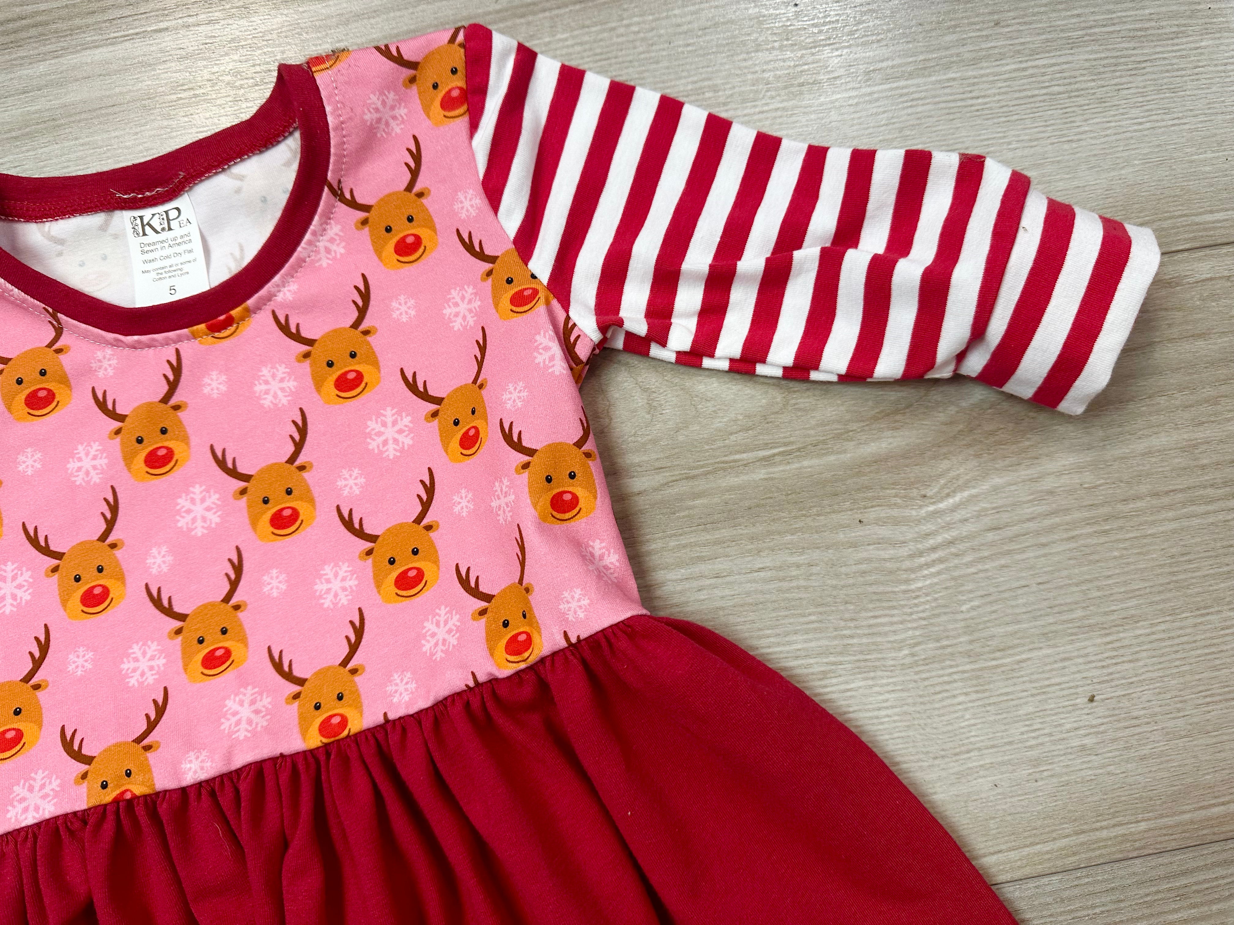 The Most Famous Reindeer Sarah 3/4 Sleeve Lap Dress (ships in 2 weeks)