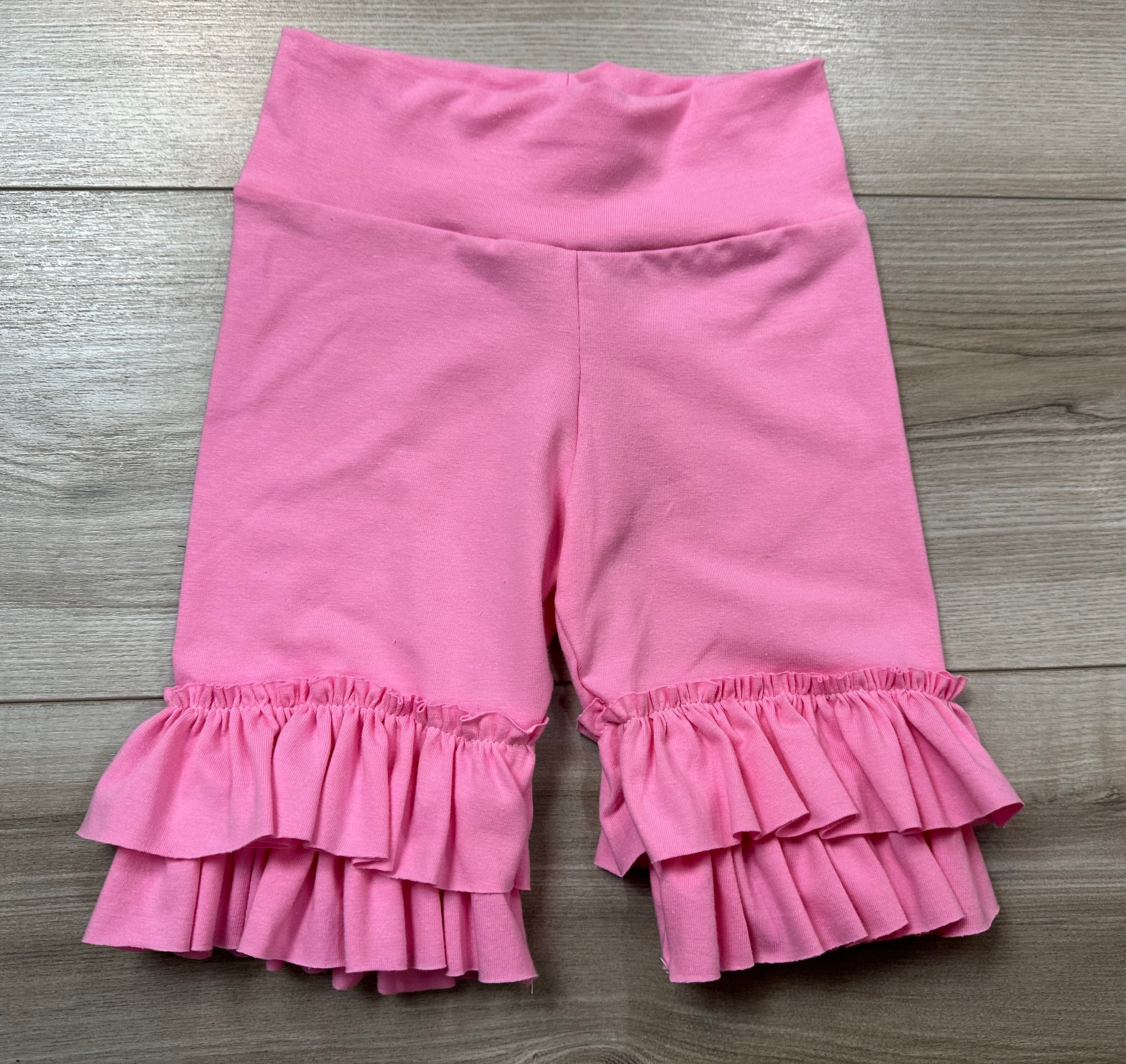 Strawberry Pink Ruffle Shorties (ships in 2 weeks)