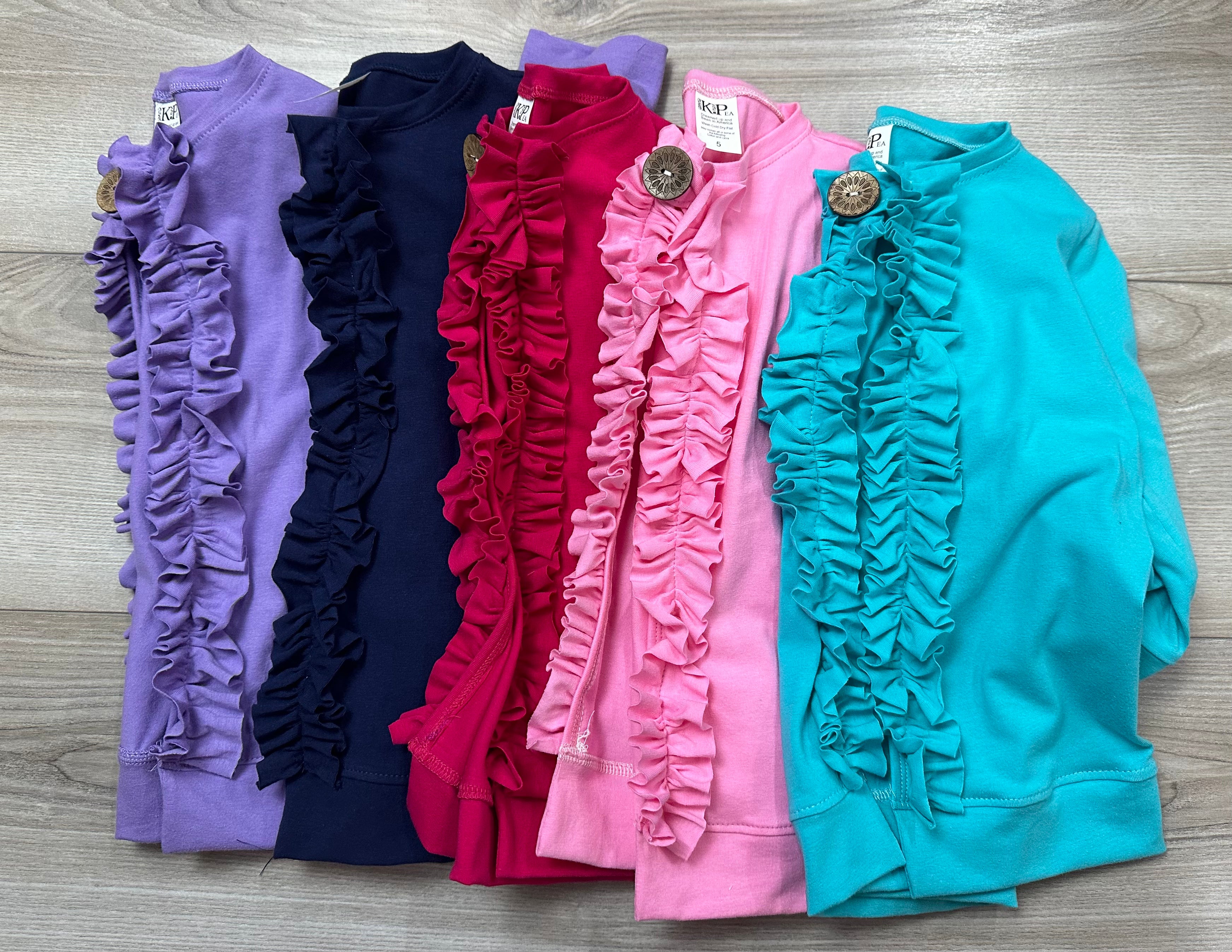 Mega Bundle of Sami Ruffle Cardigans 5 pack (ships in 2 weeks)