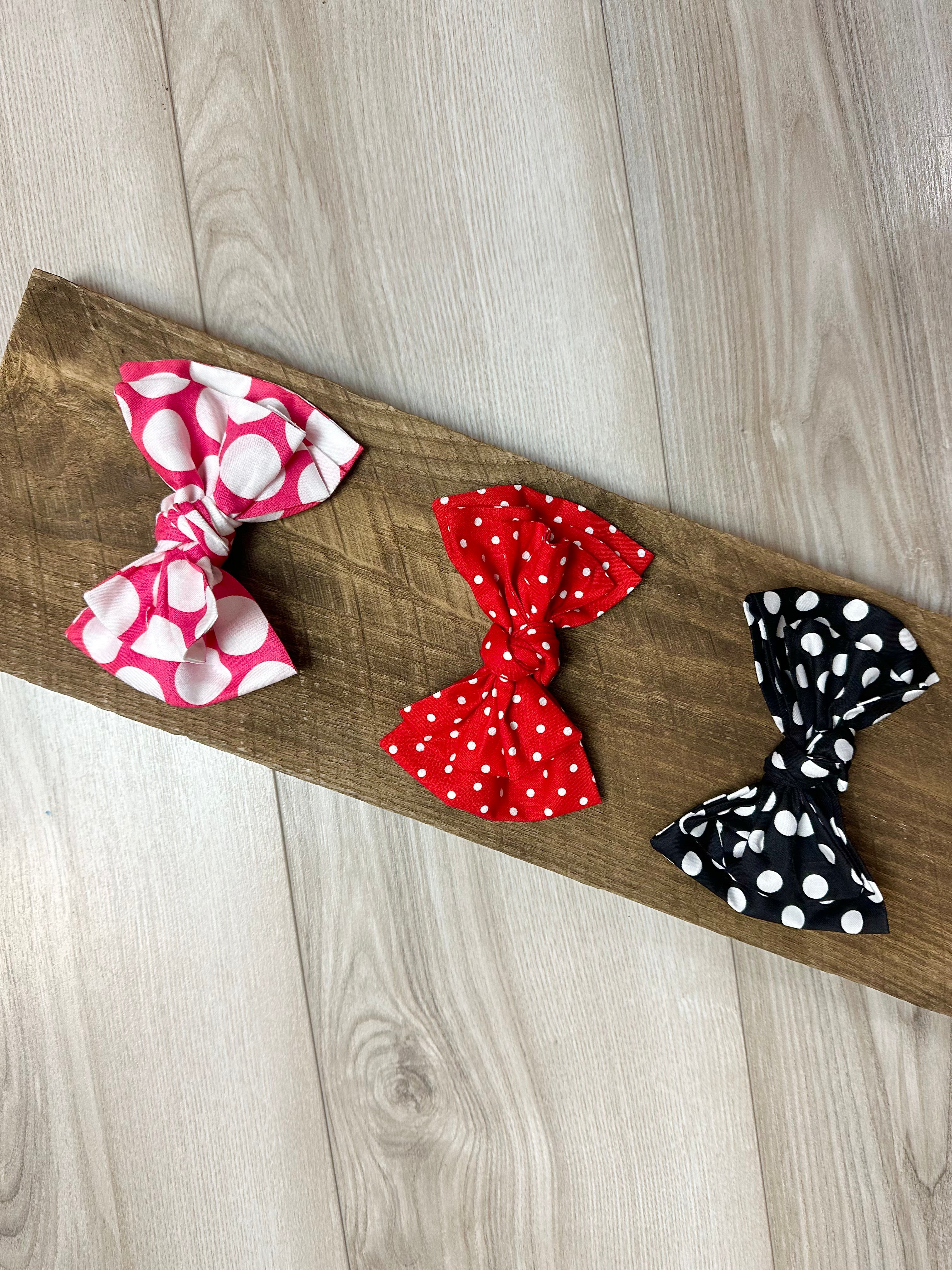 Minnie, Daisy and Mickey Bows