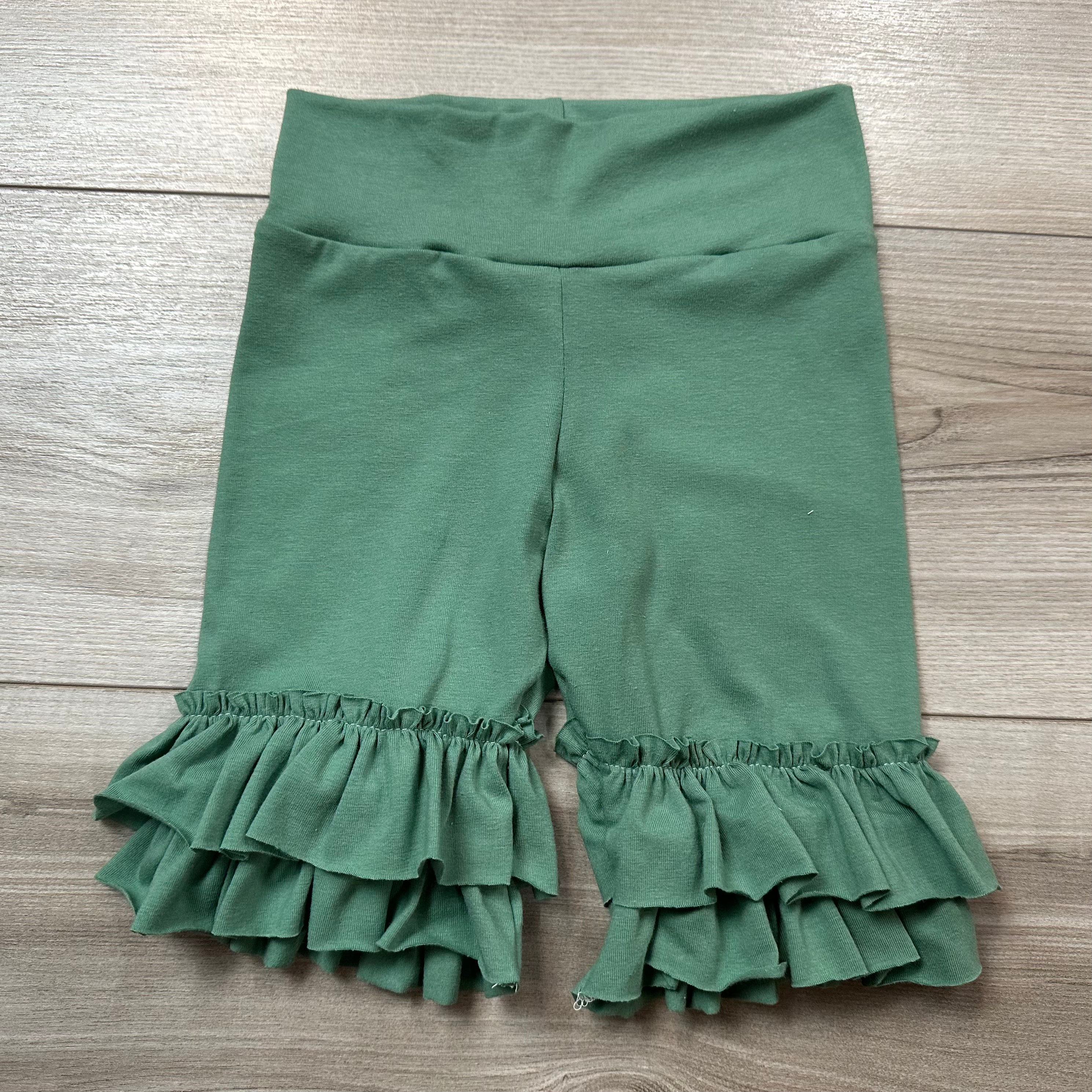 Sage Ruffle Shorties (ships in 2 weeks)