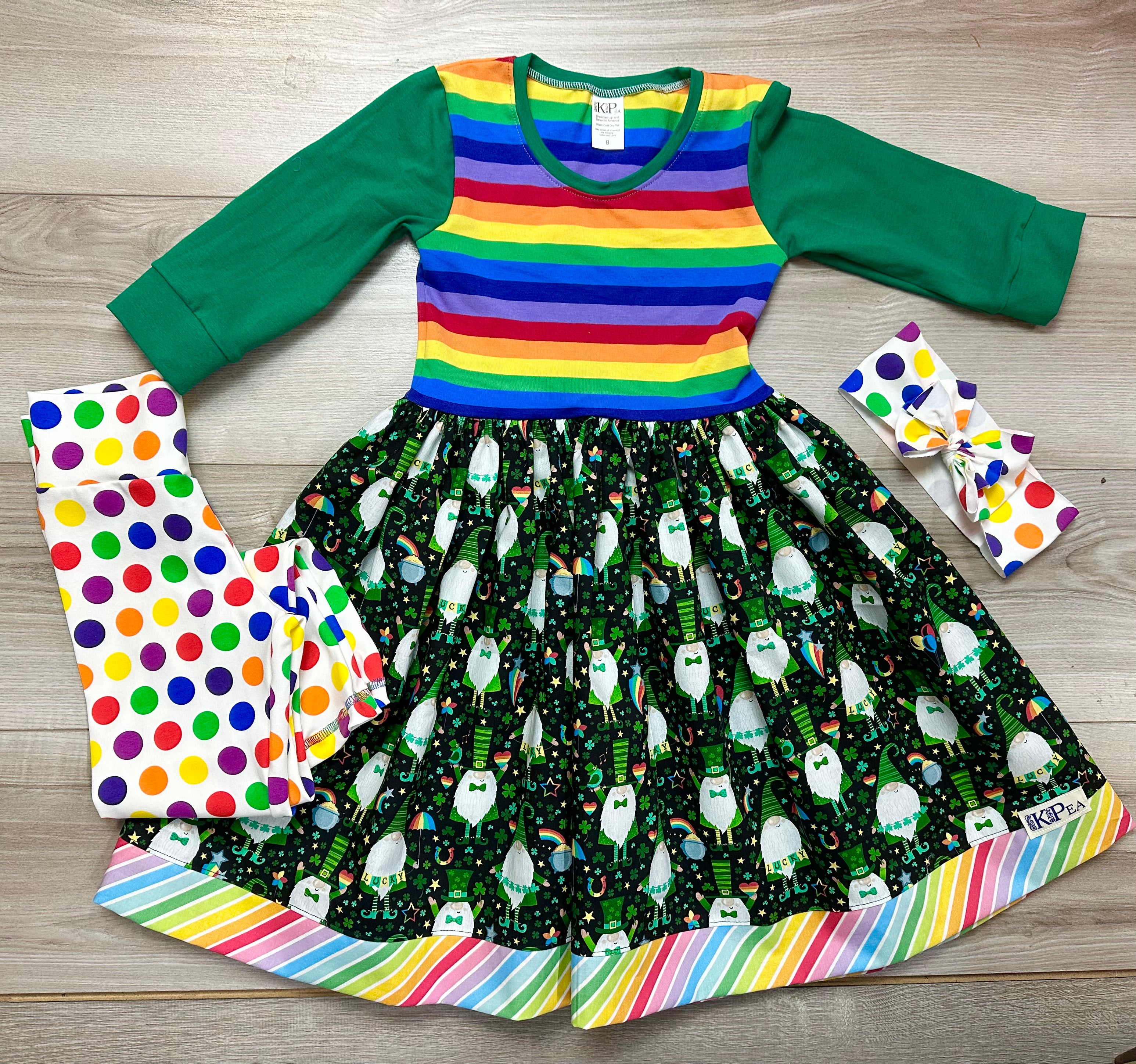 Candy Button Rainbow Leggings