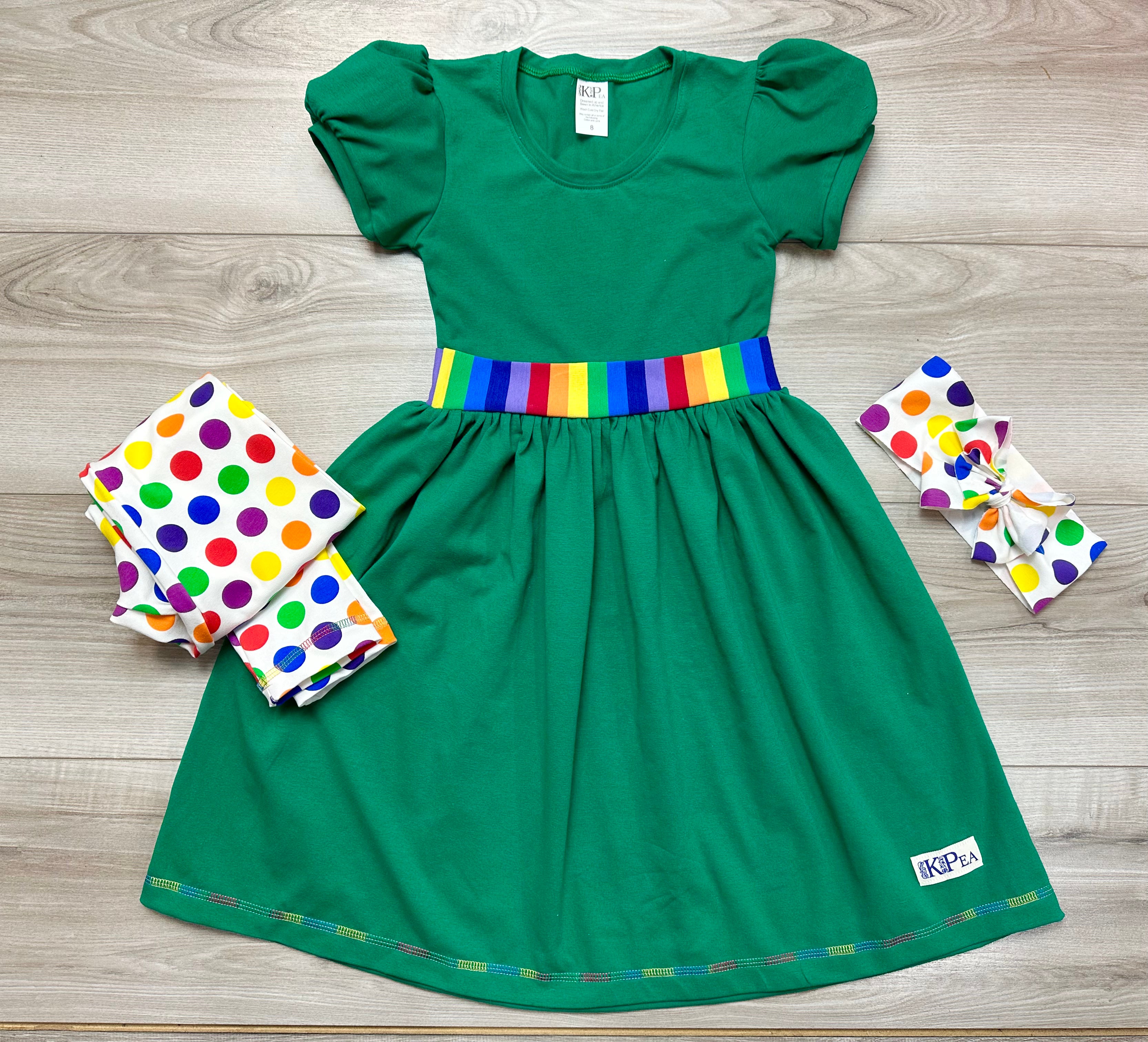 Candy Button Rainbow Leggings