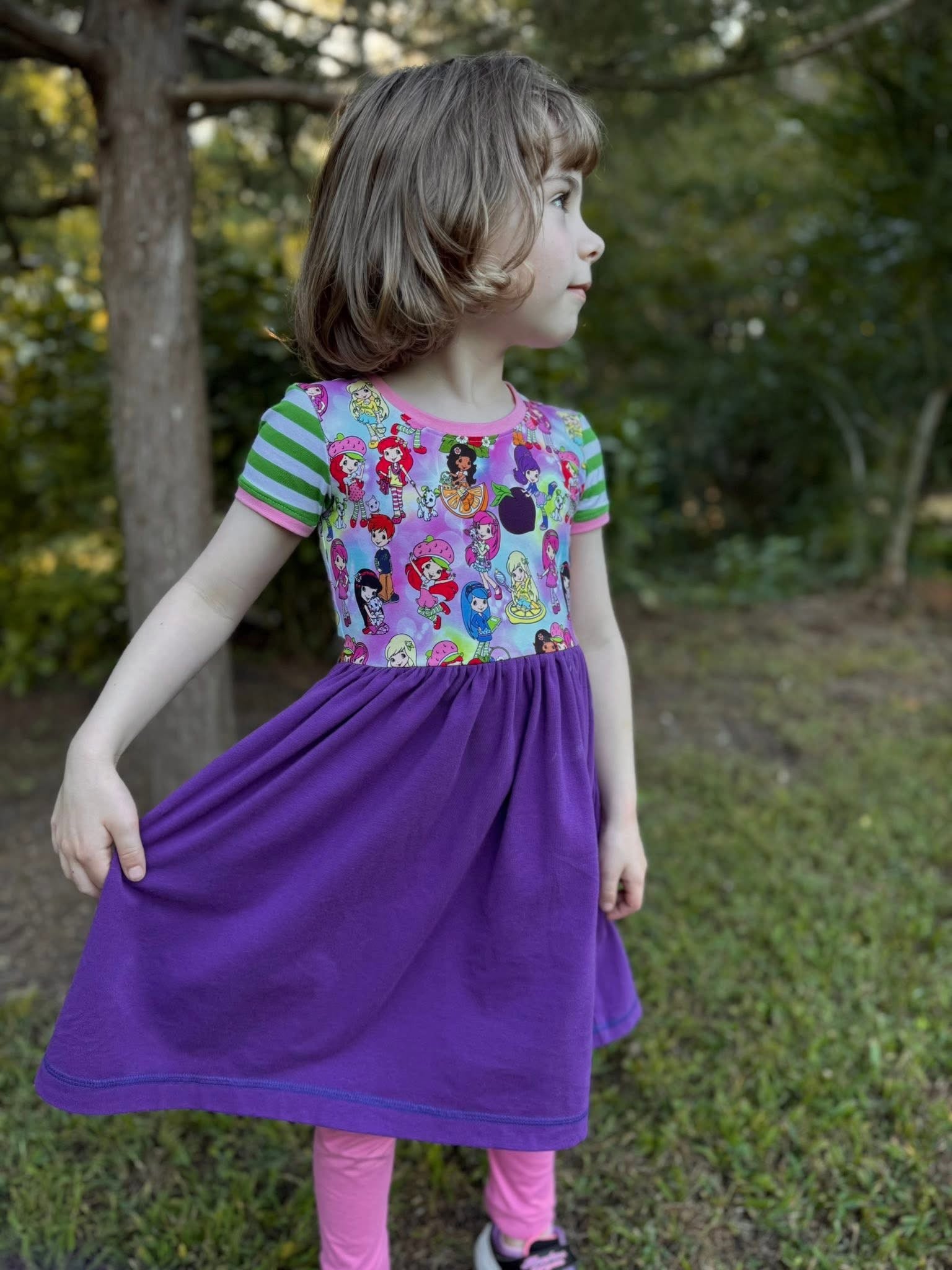 Strawberry Cap Lap Dress (ships in 2 weeks)