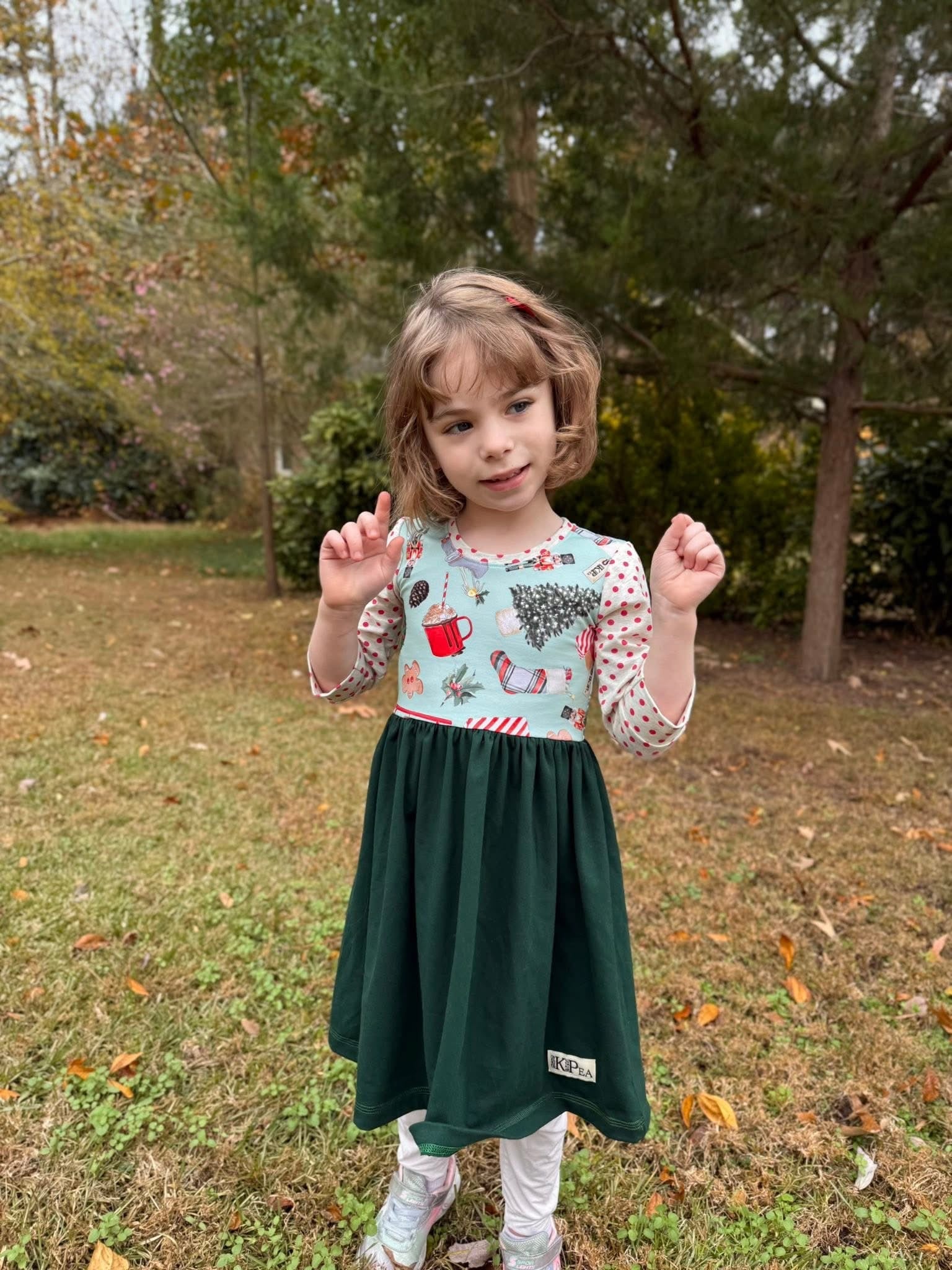 Vintage Toys 3/4 sleeve Lap Dress (ships in 2 weeks)
