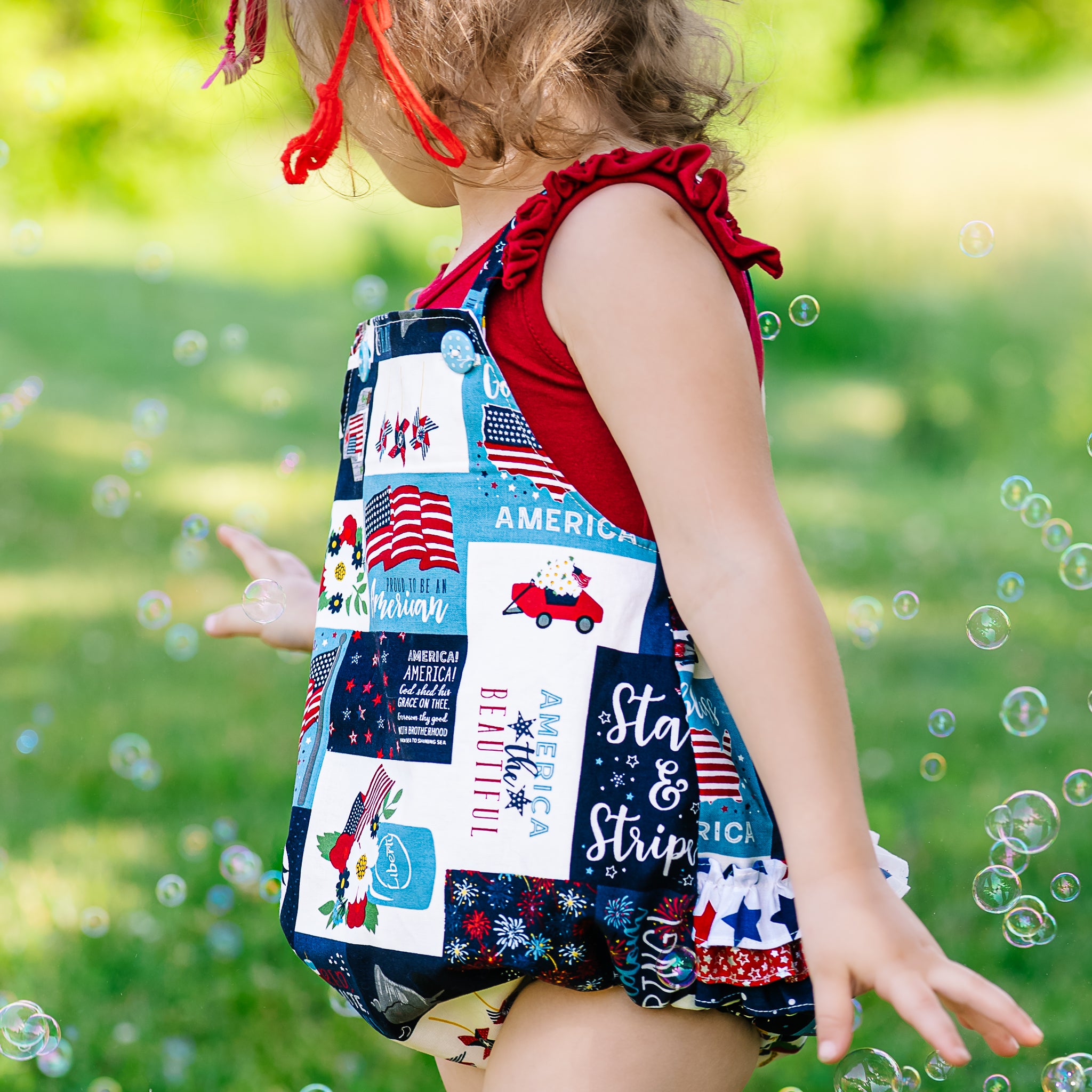 American Pie Ruffle Romper (ships in 2 weeks)