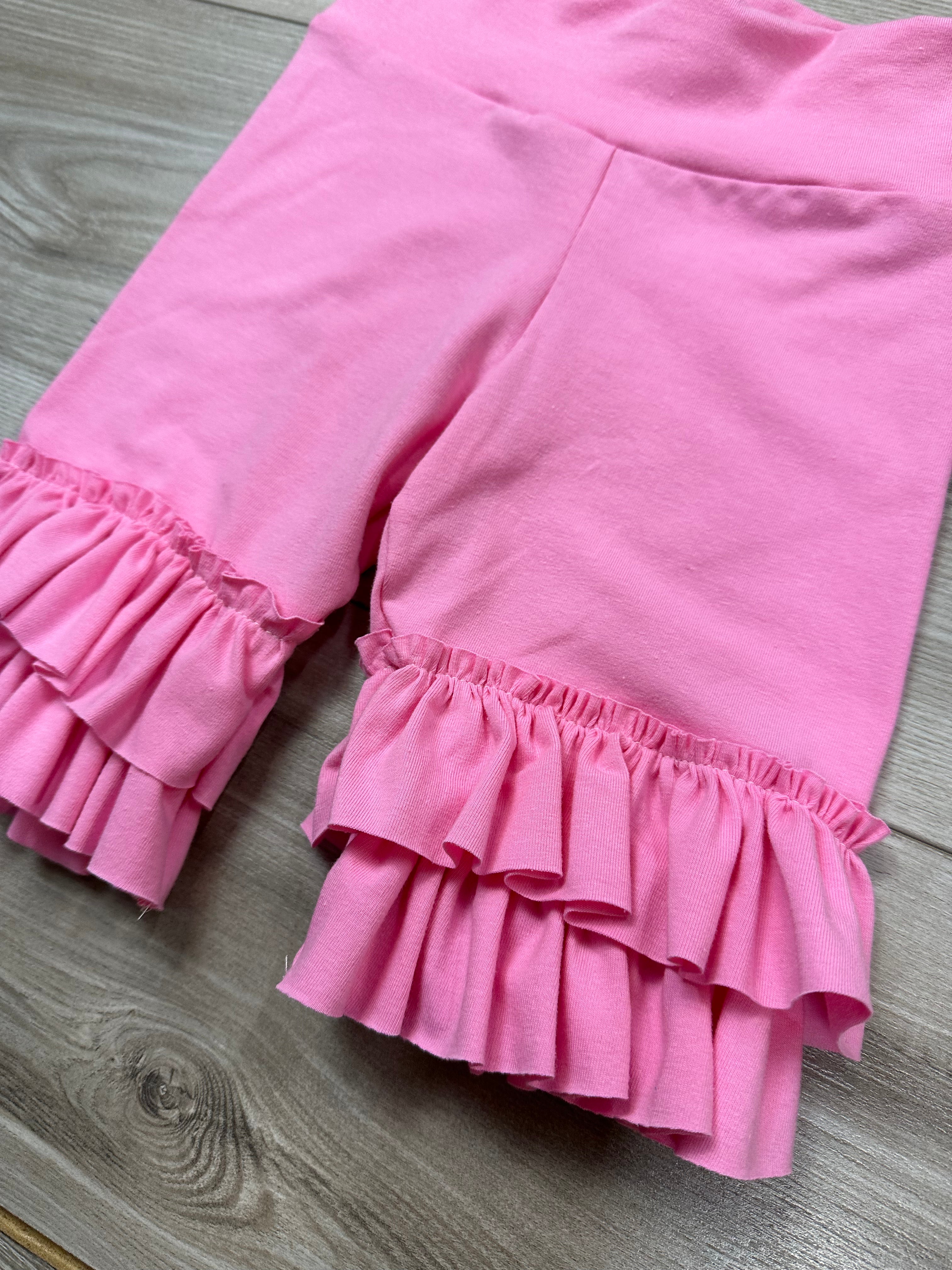 Strawberry Pink Ruffle Shorties (ships in 2 weeks)