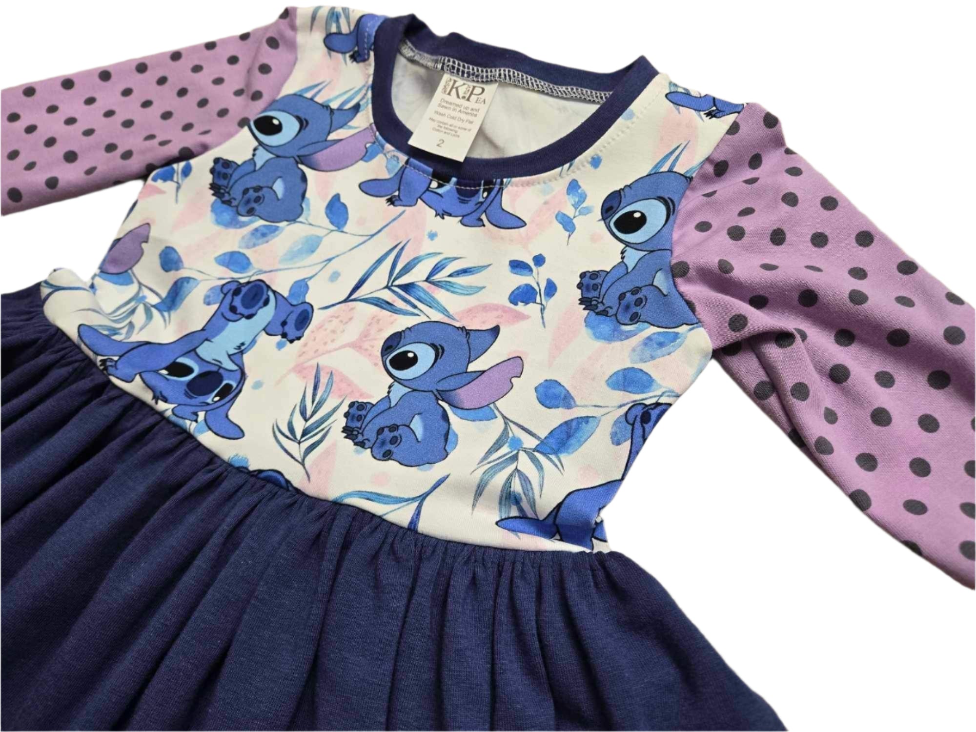 Stitch 3/4 sleeve  Lap Dress