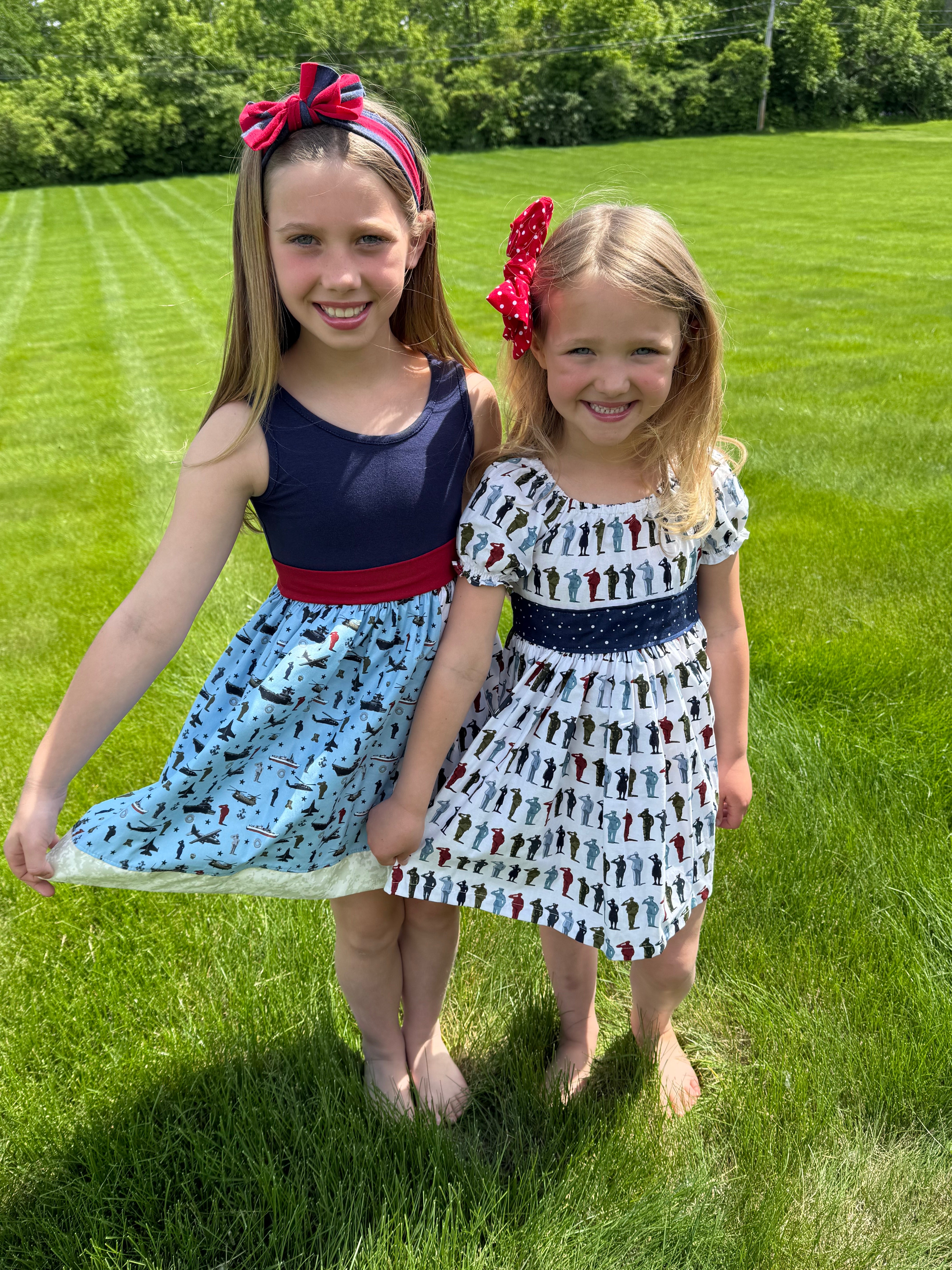 Honor The Brave Tank Twirl Dress (ships in 2 weeks)