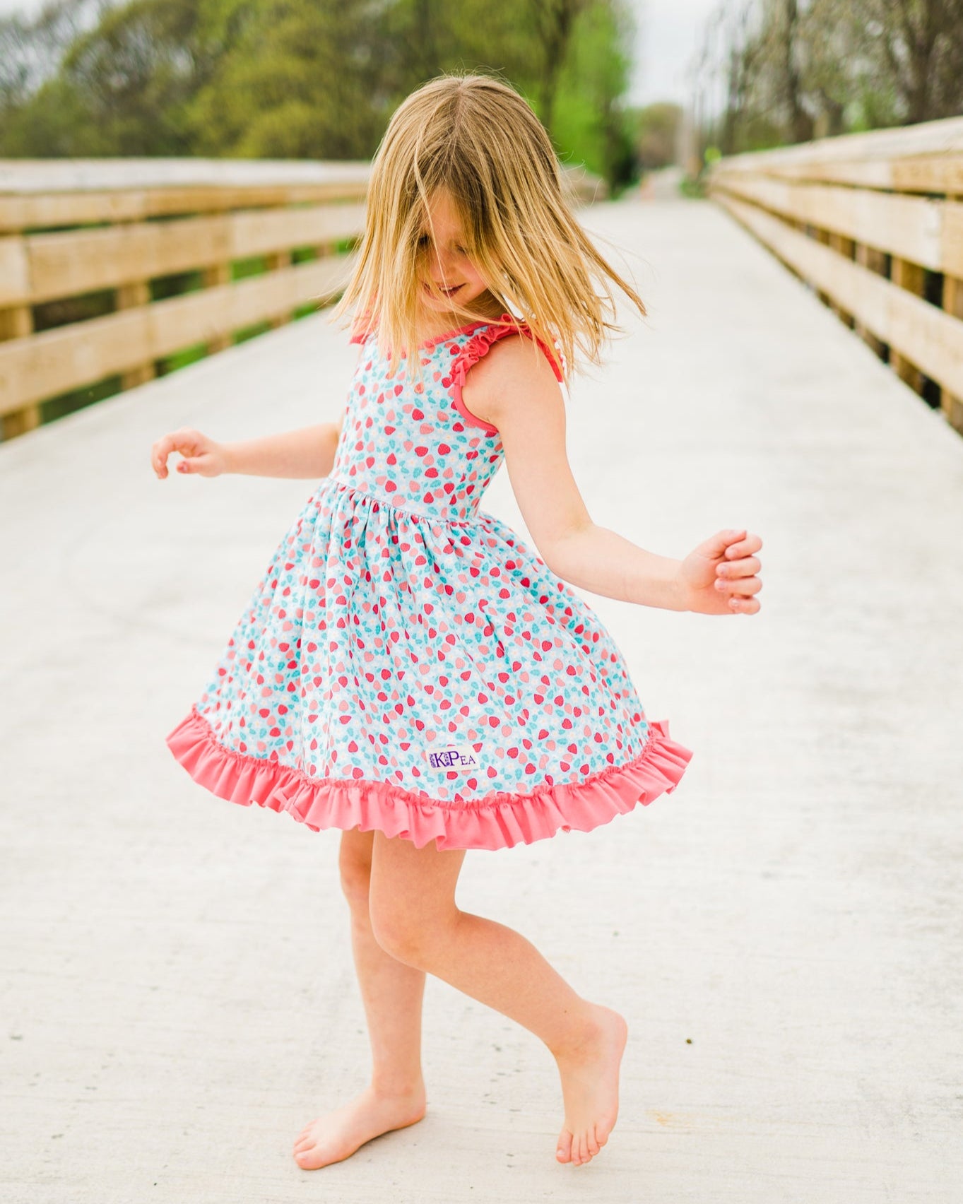 I love you 'Berry' Much Ruffled Hem Lap Dress (ships in 2 weeks)