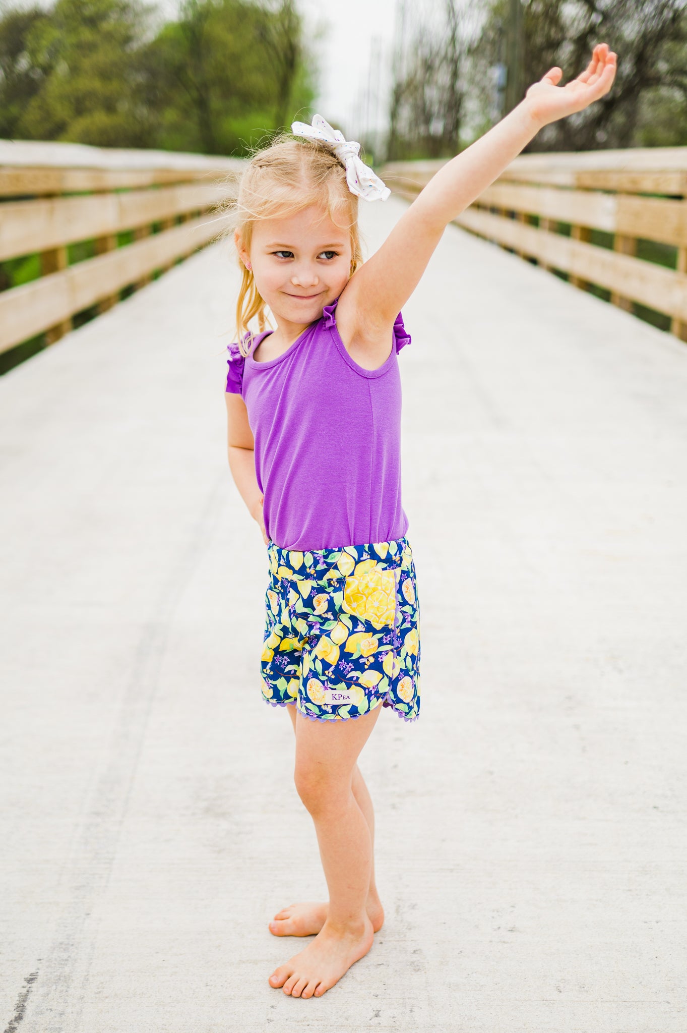 Lemon and Violets Jamie Shorts (ships in 2 weeks)