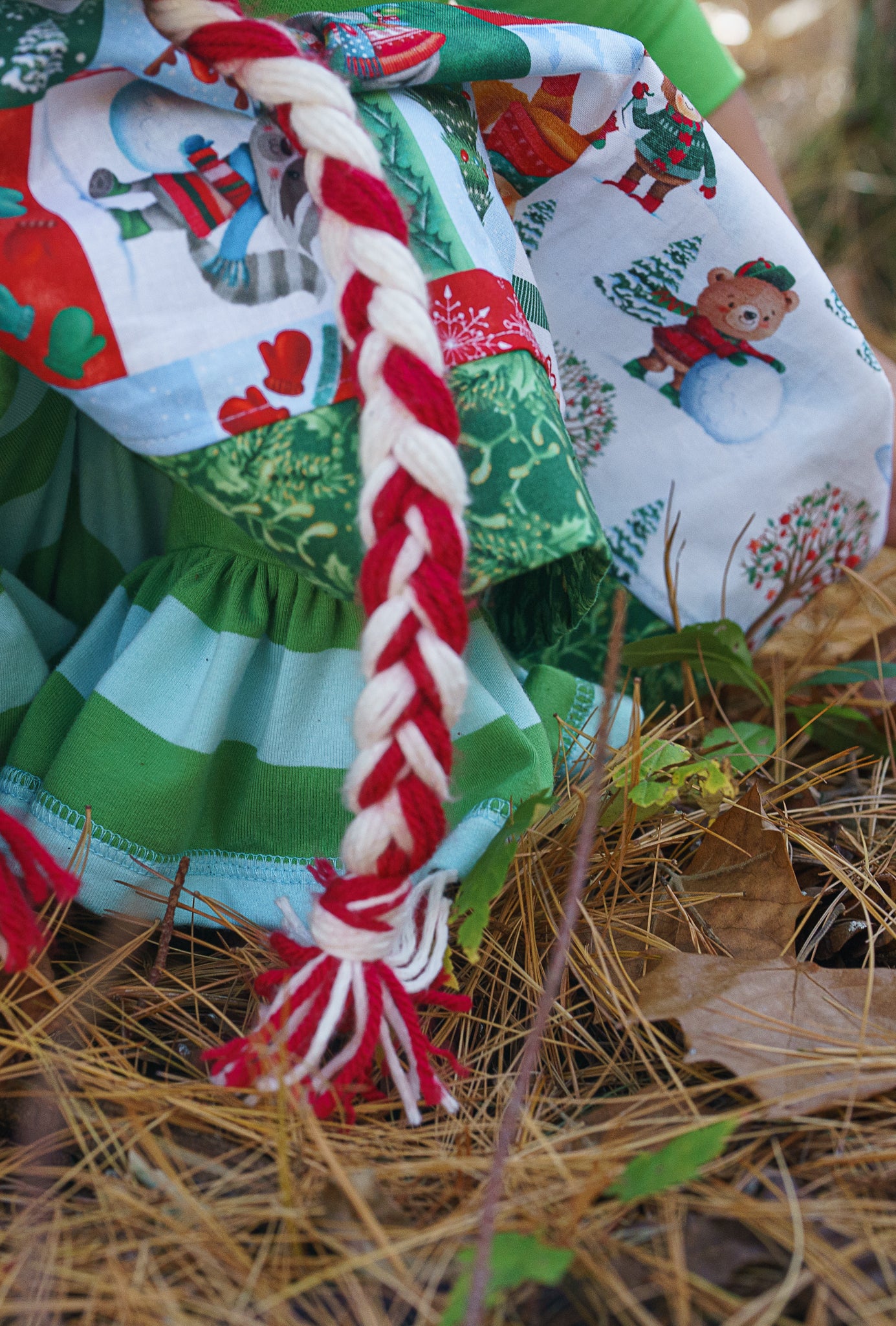 Merry & Bright 3/4 Sleeved Twirl Dress (ships in 2 weeks)