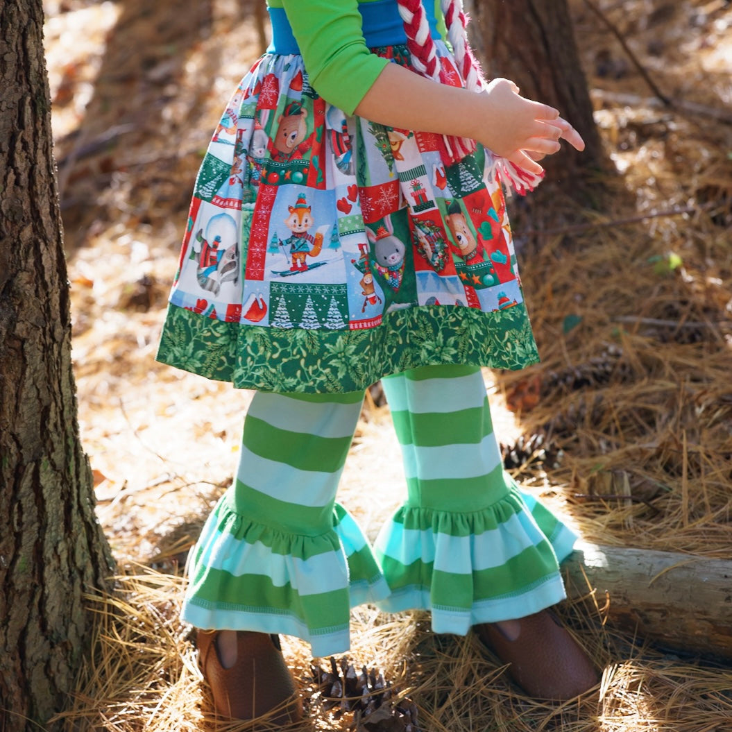 Merry & Bright 3/4 Sleeved Twirl Dress (ships in 2 weeks)