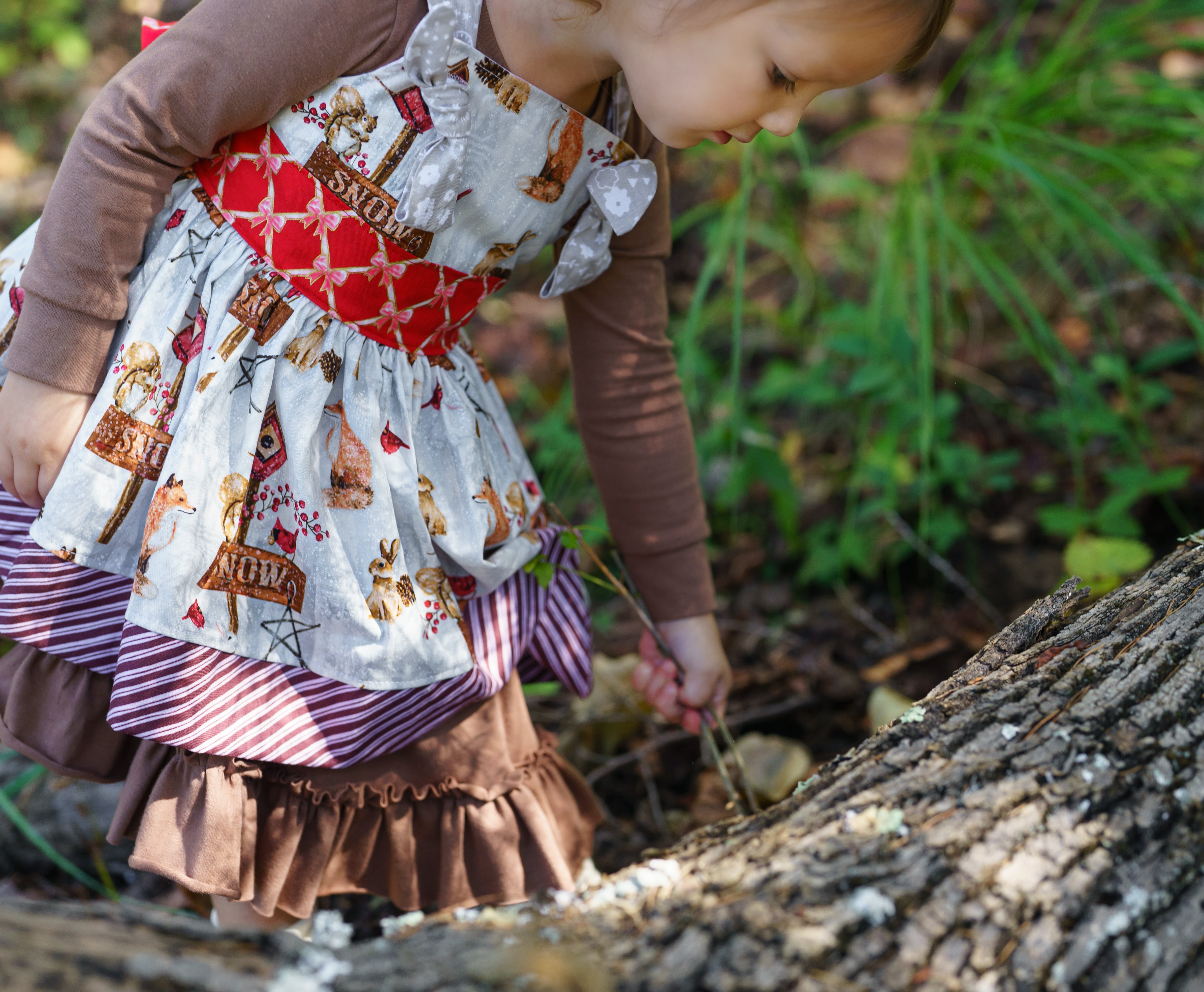 Winter Wander'land Knot Dress (ships in 2 weeks)