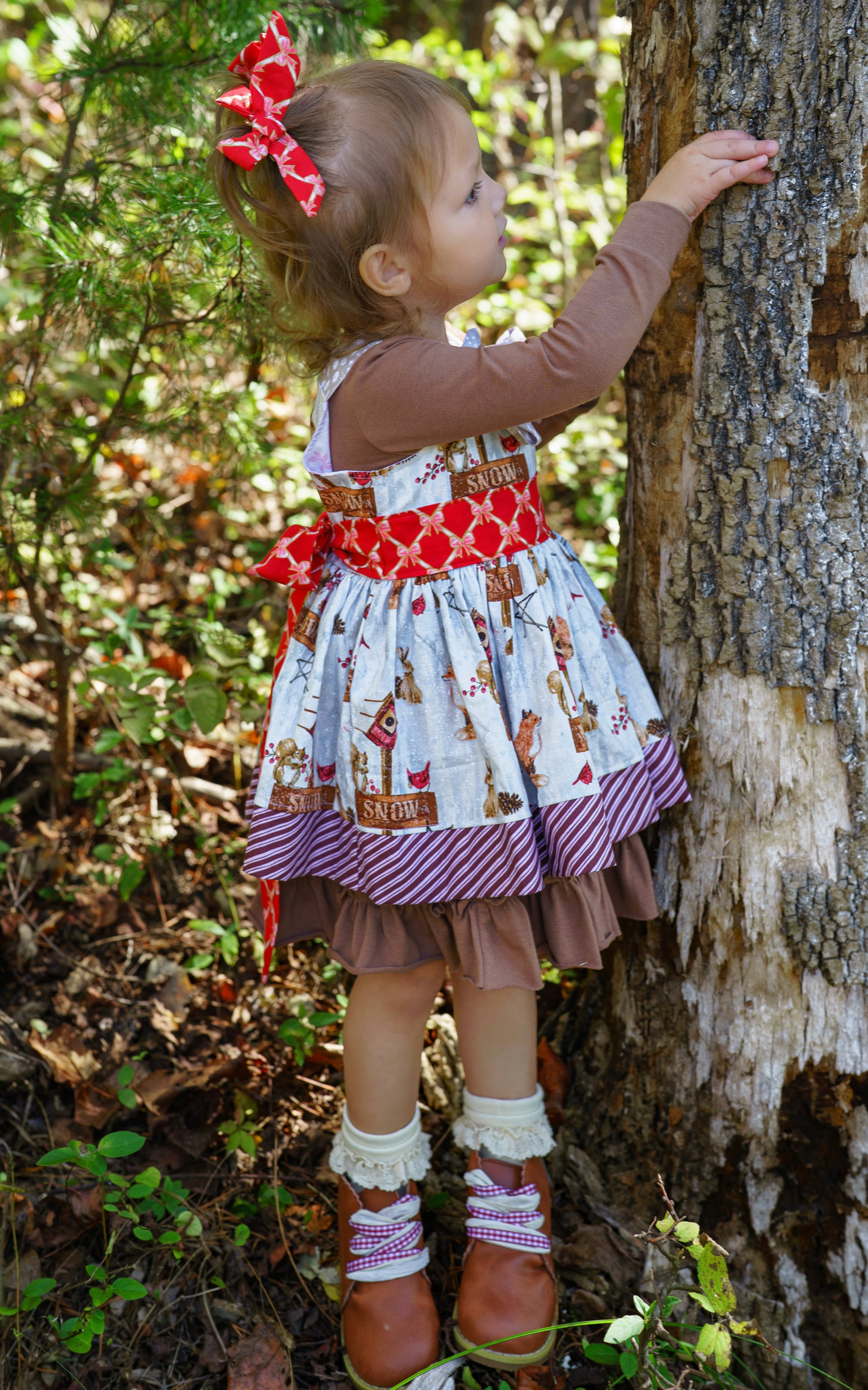 Winter Wander'land Knot Dress (ships in 2 weeks)