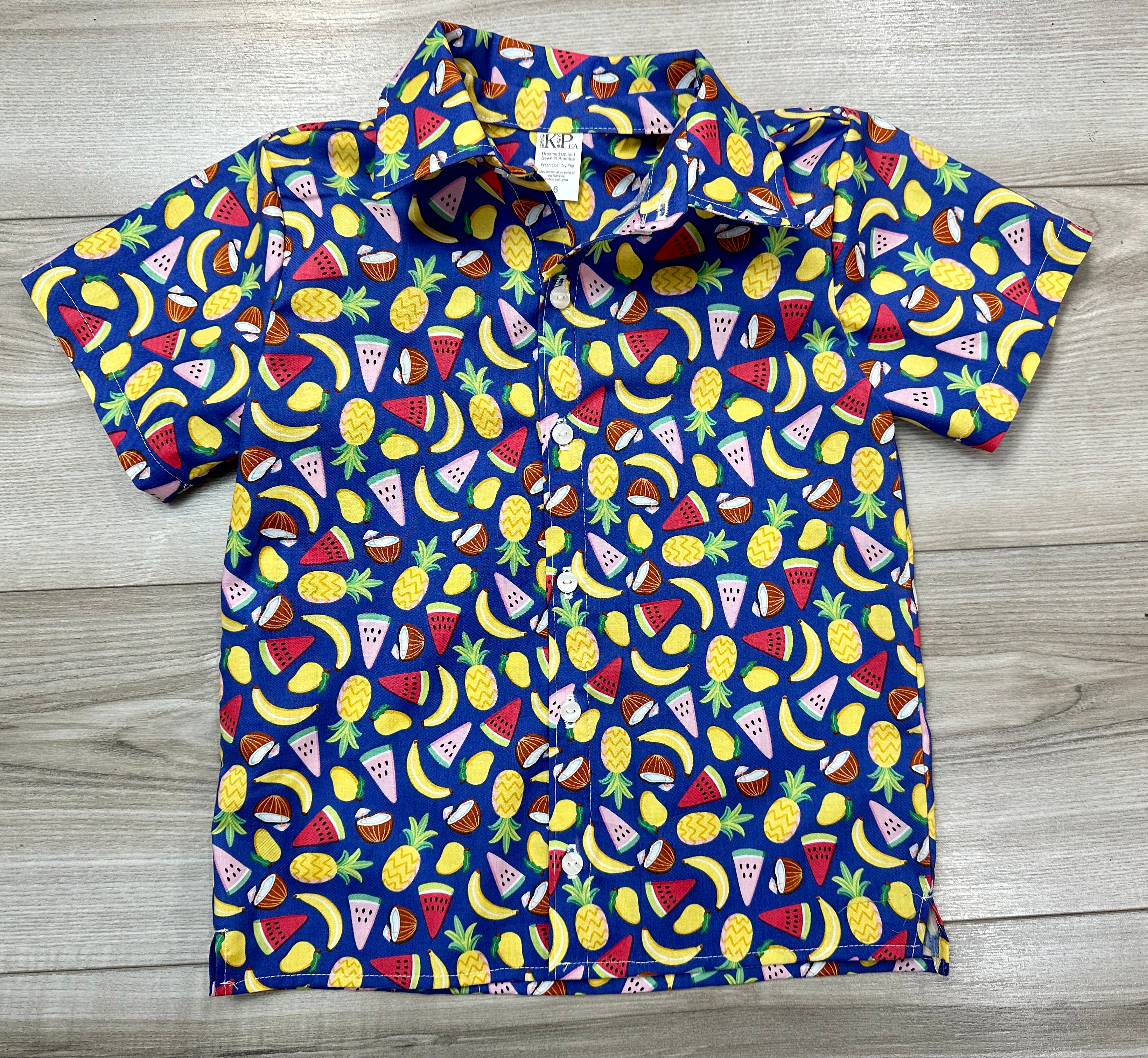 Going Bananas Oxford Button Up Shirt (SHIPS IN 2 WEEKS)