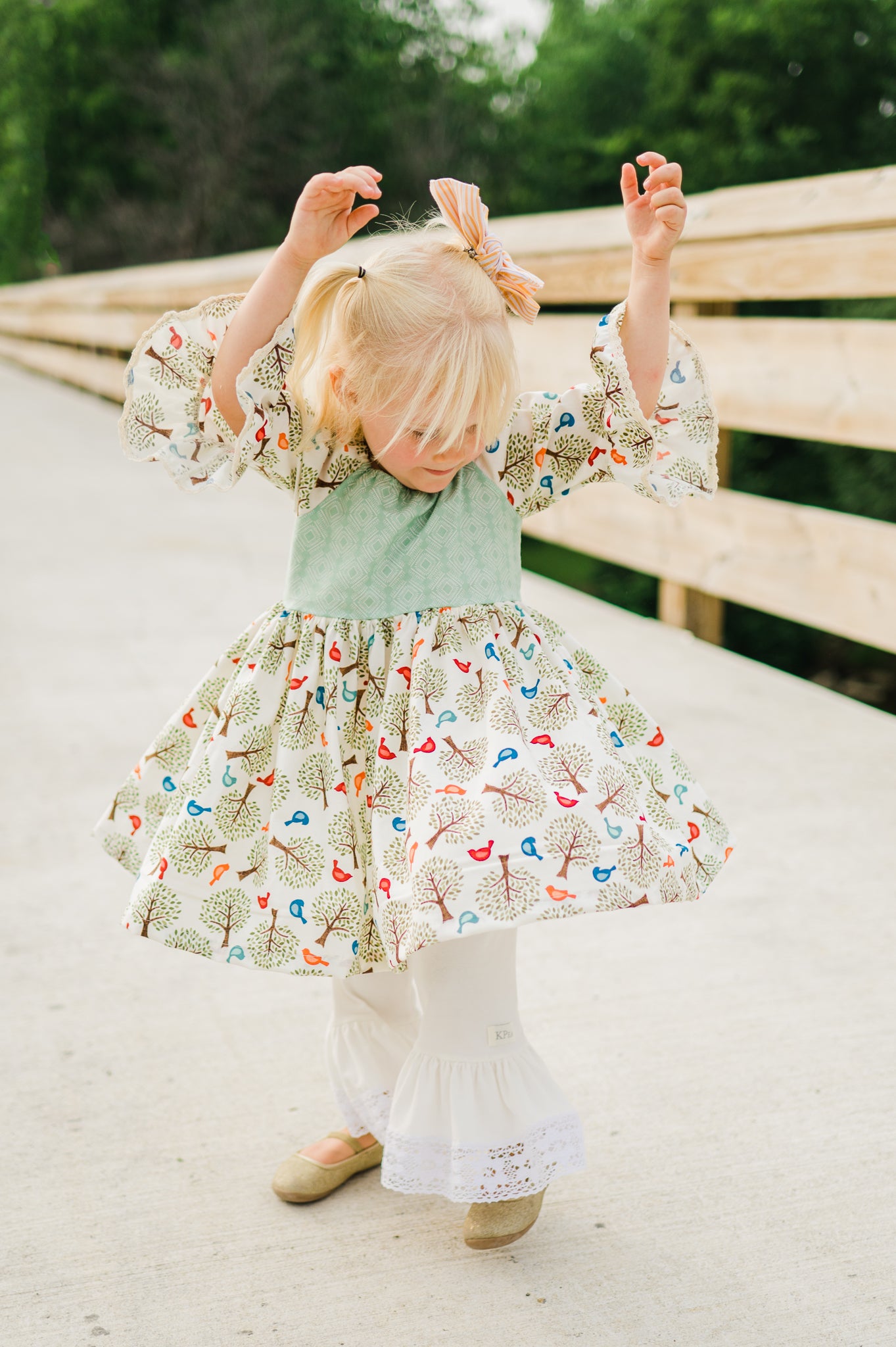 Mocking Bird Peasant Dress (ships in 2 weeks)