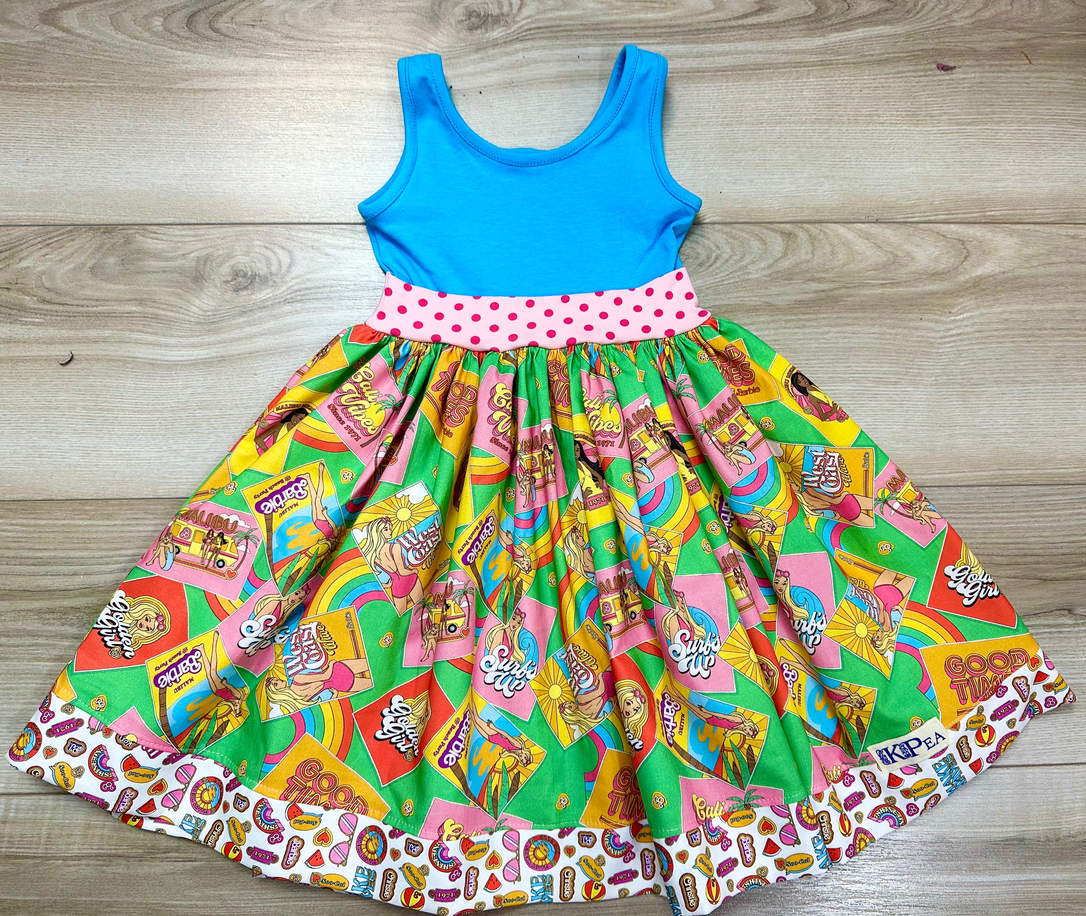 Malibu Beach Fun Twirl Amy Dress(SHIPS IN 2 WEEKS)