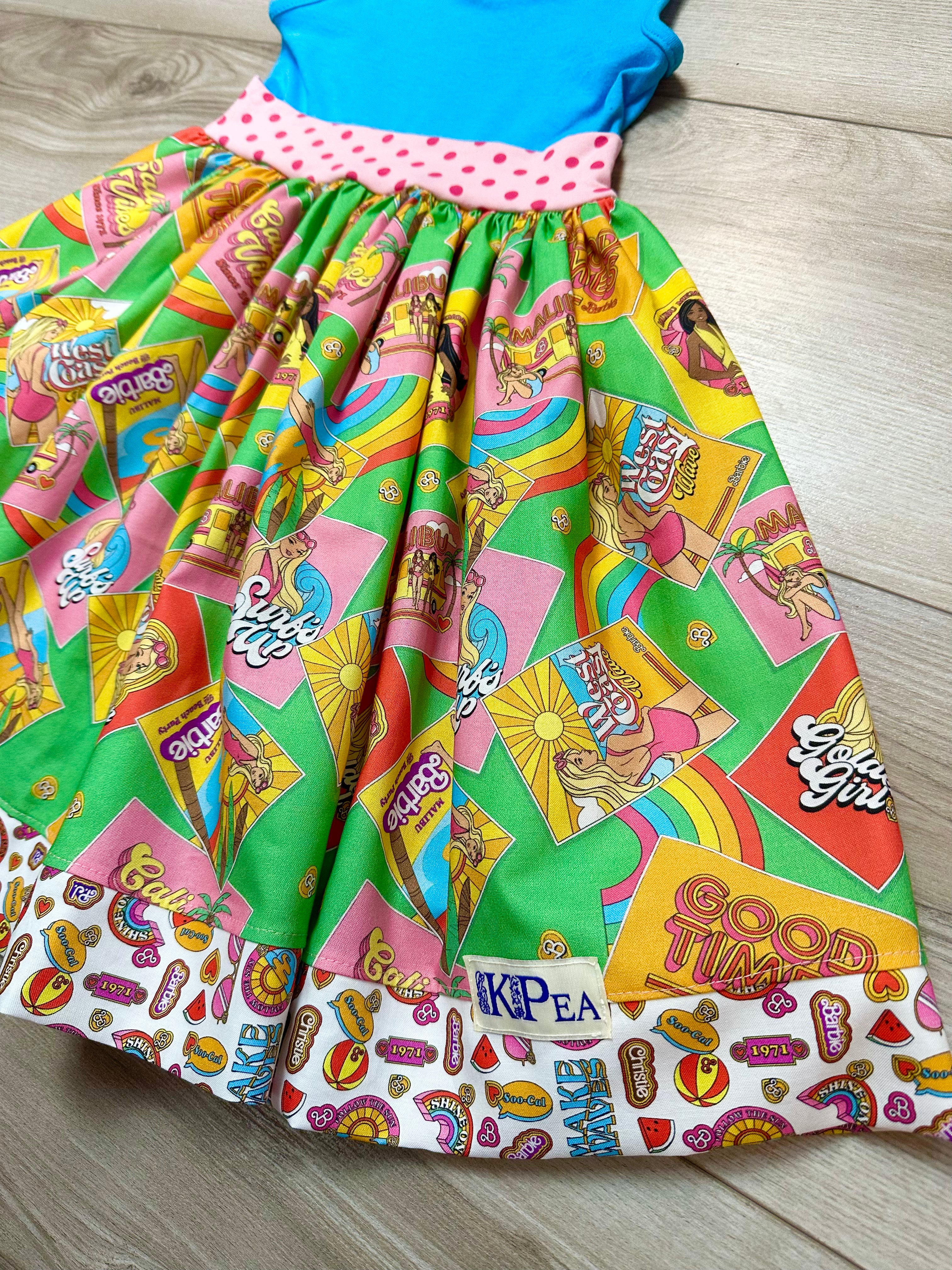 Malibu Beach Fun Twirl Amy Dress(SHIPS IN 2 WEEKS)