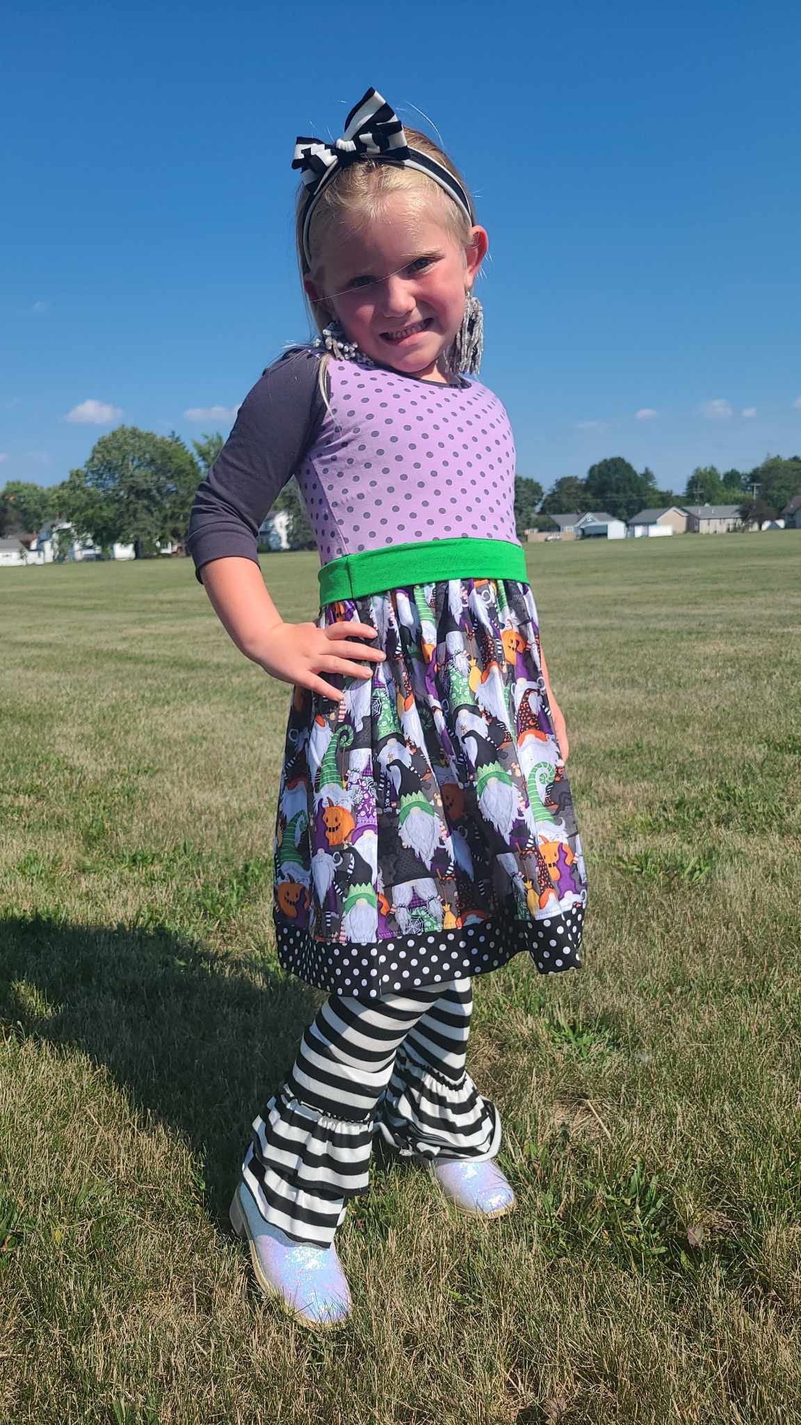 Trick or Treat With My Gnomies 3/4 Dress