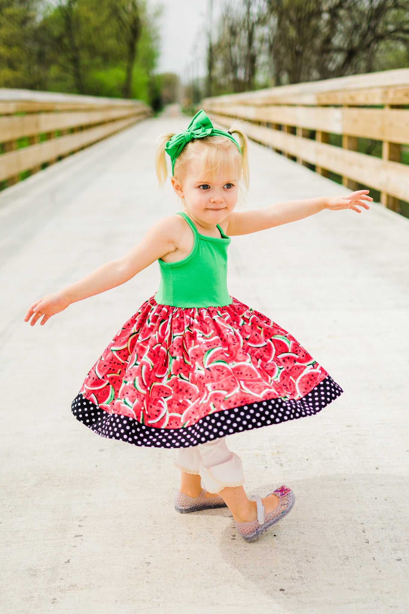 Watermelon Slice Tank Twirl Dress (Ships in 2 Weeks)