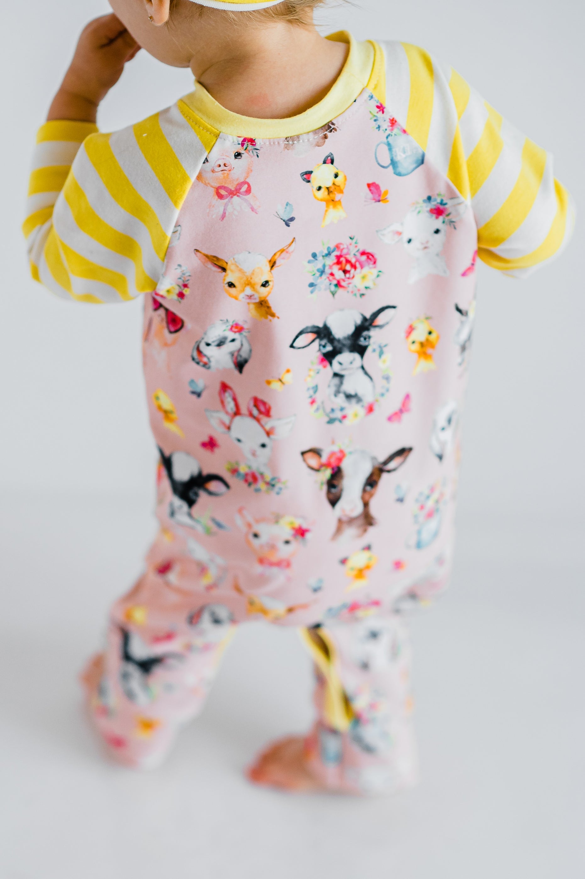 Springtime on the Farm Casey Baby Romper