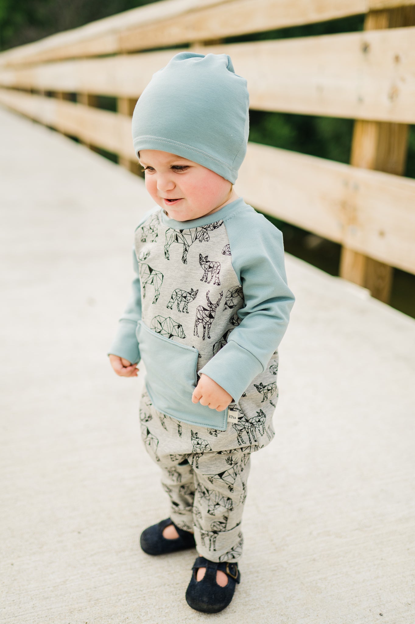 Autumn Wildlife Casey romper.