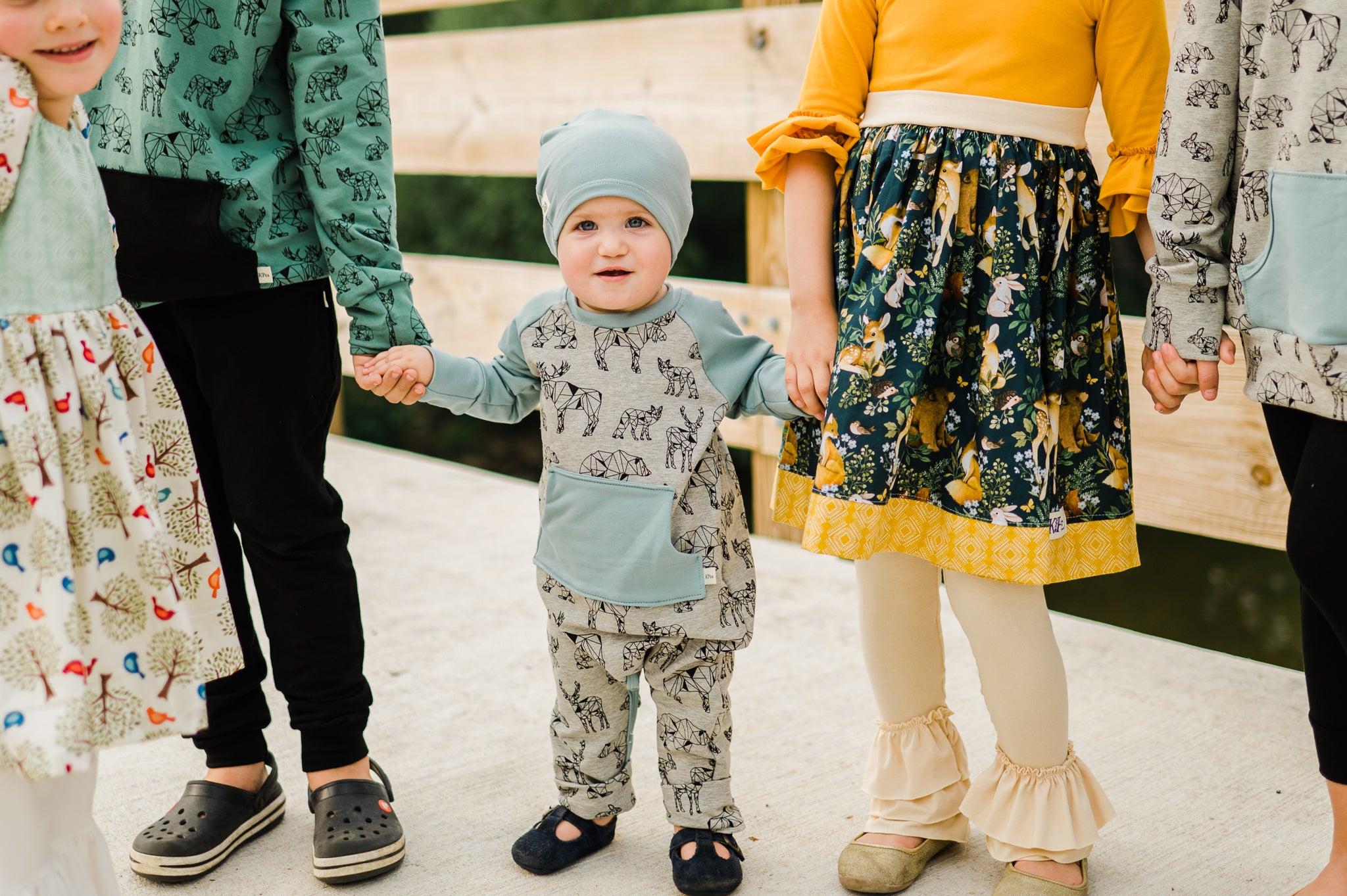 Autumn Wildlife Casey romper.