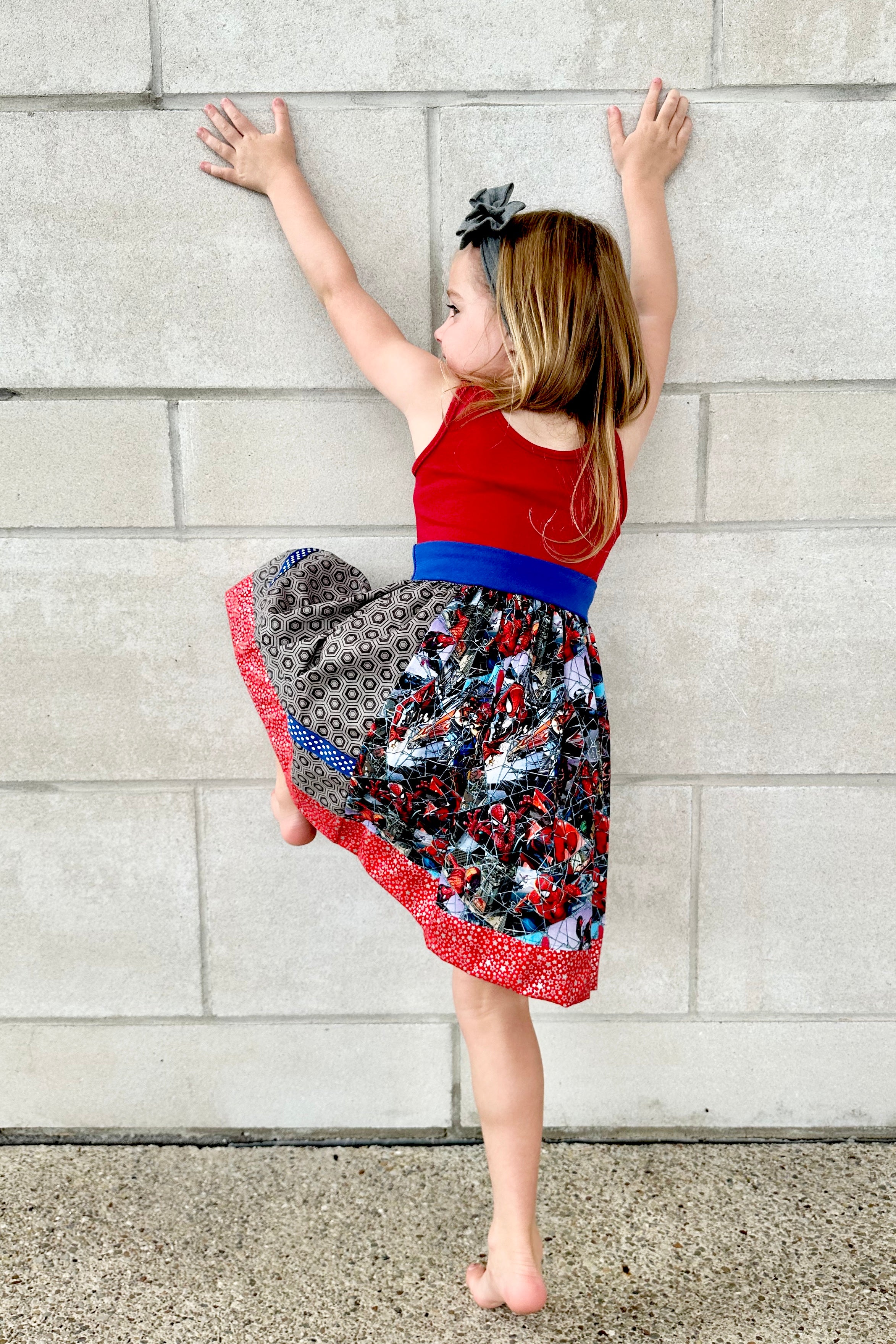 Spider-Man Wide Strap tank Twirl  Dress