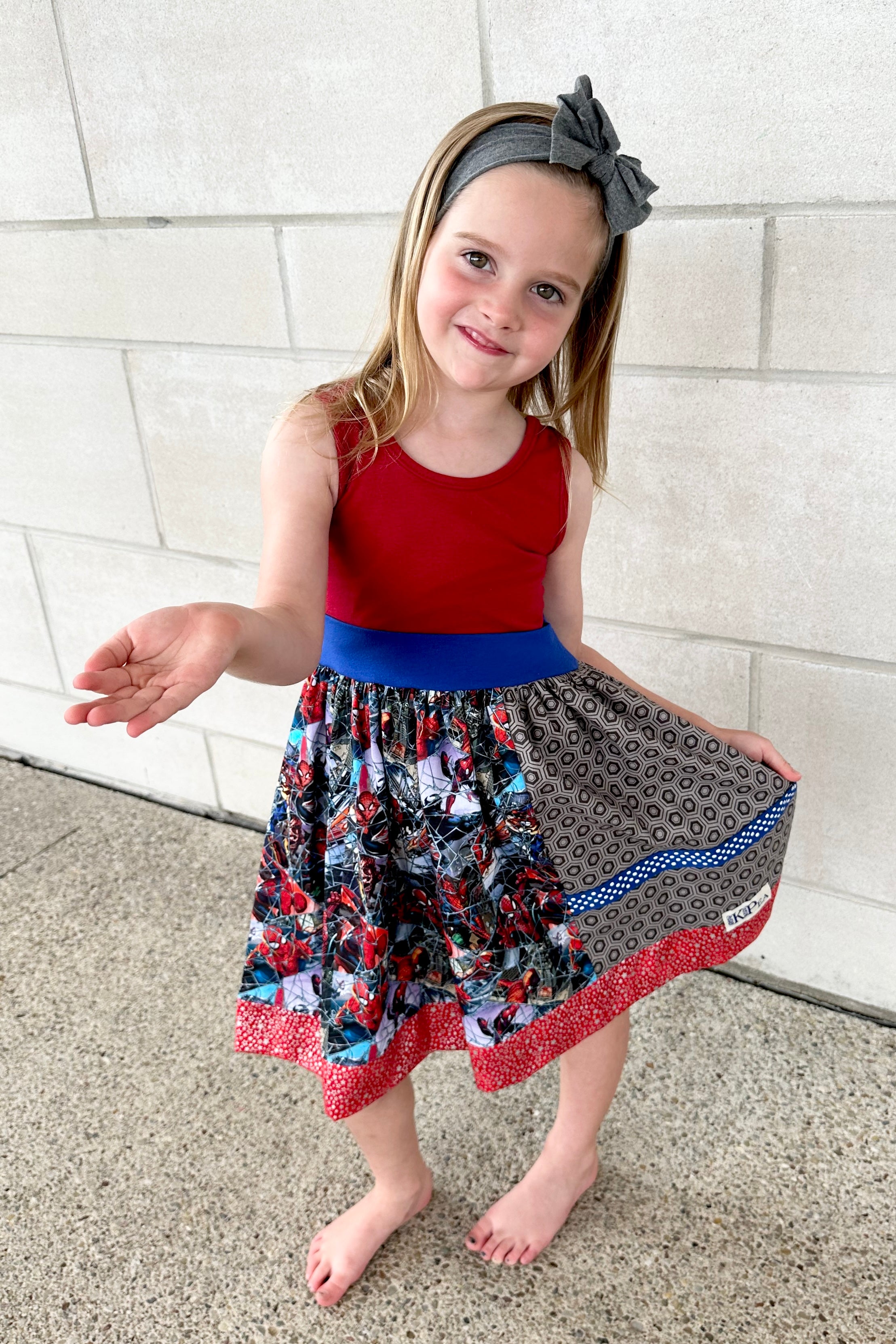 Spider-Man Wide Strap tank Twirl  Dress