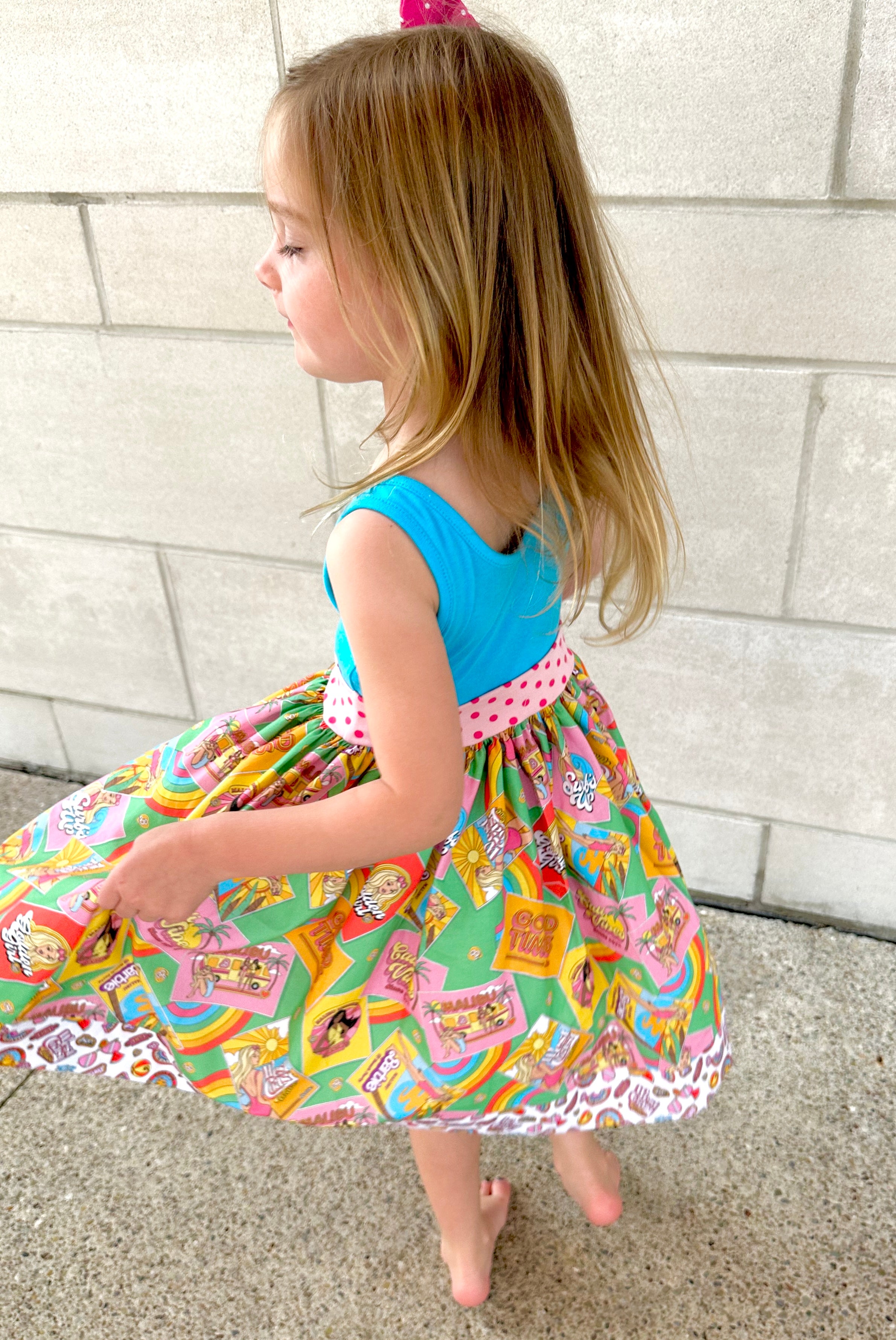 Malibu Beach Fun Twirl Amy Dress(SHIPS IN 2 WEEKS)