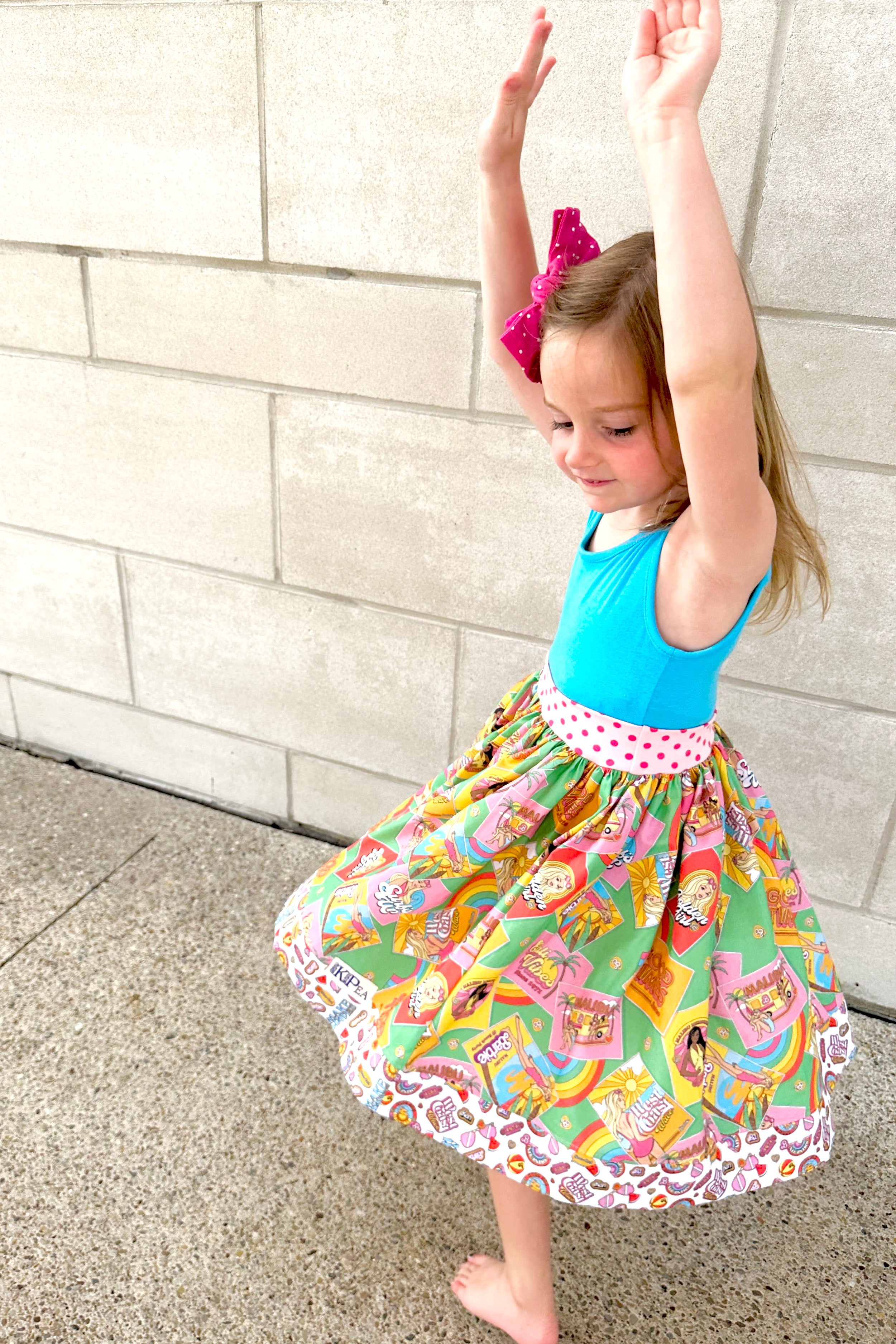 Malibu Beach Fun Twirl Amy Dress(SHIPS IN 2 WEEKS)