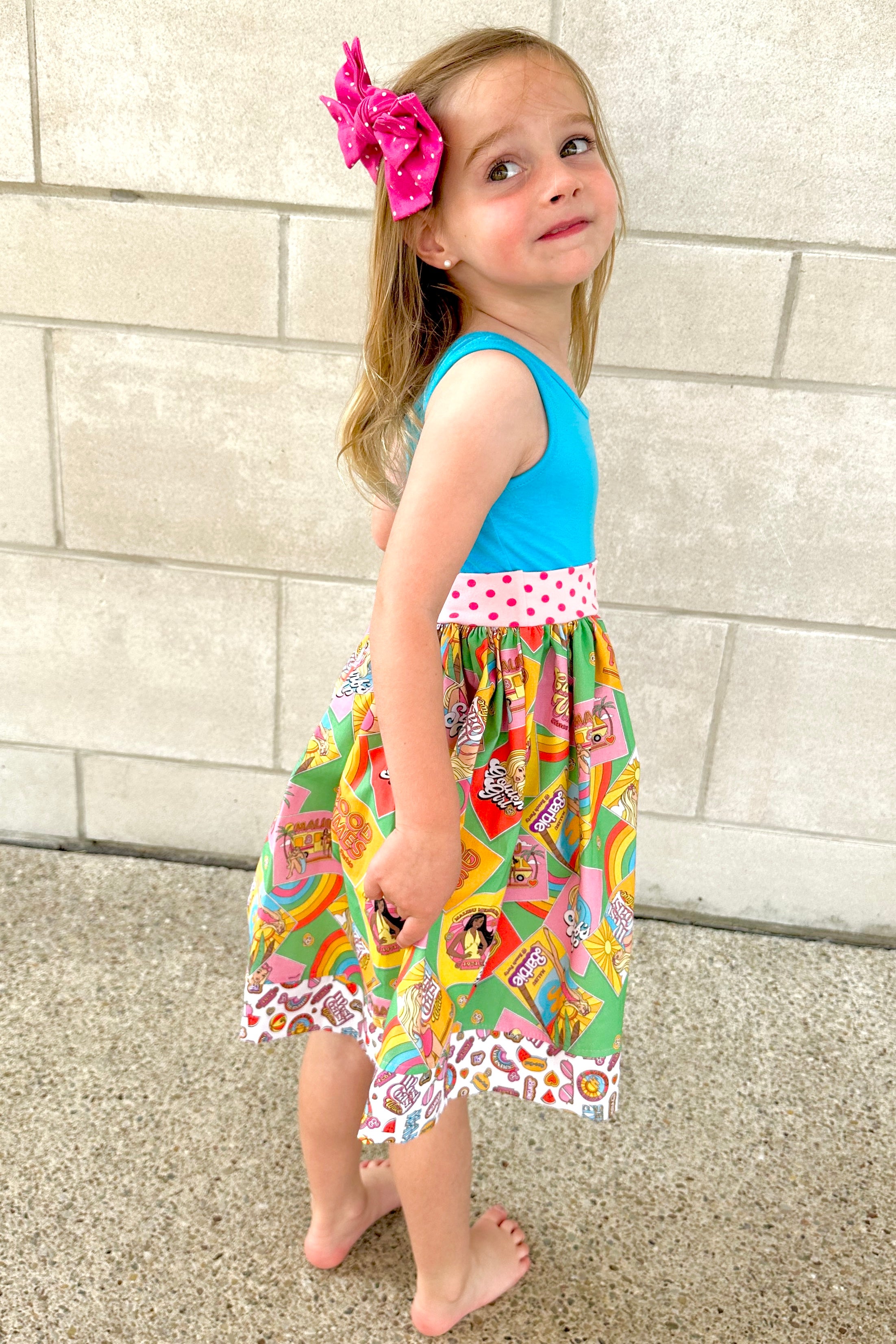 Malibu Beach Fun Twirl Amy Dress(SHIPS IN 2 WEEKS)