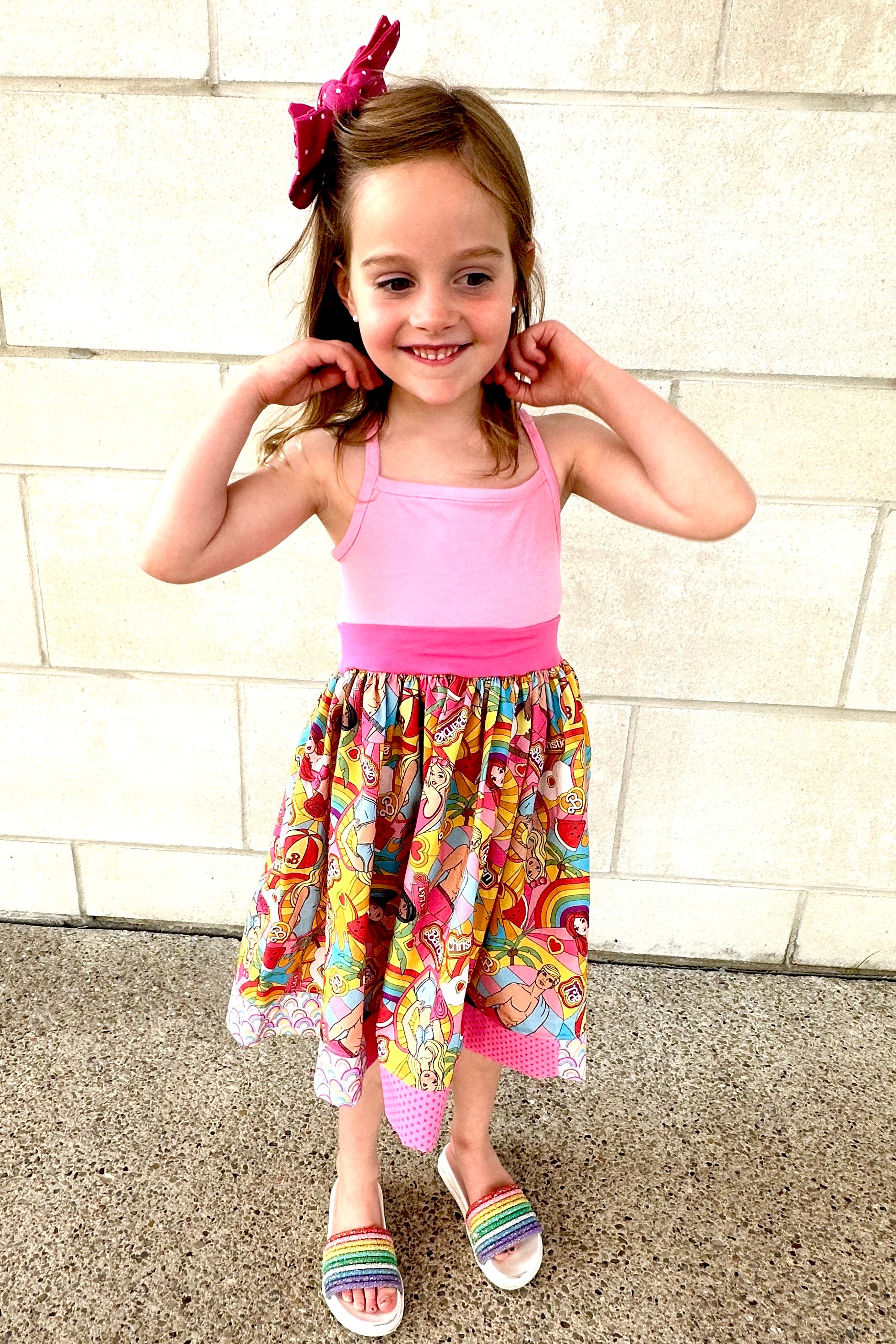 Barbie Girl Darcy Racer Back Dress(SHIPS IN 2 WEEKS)