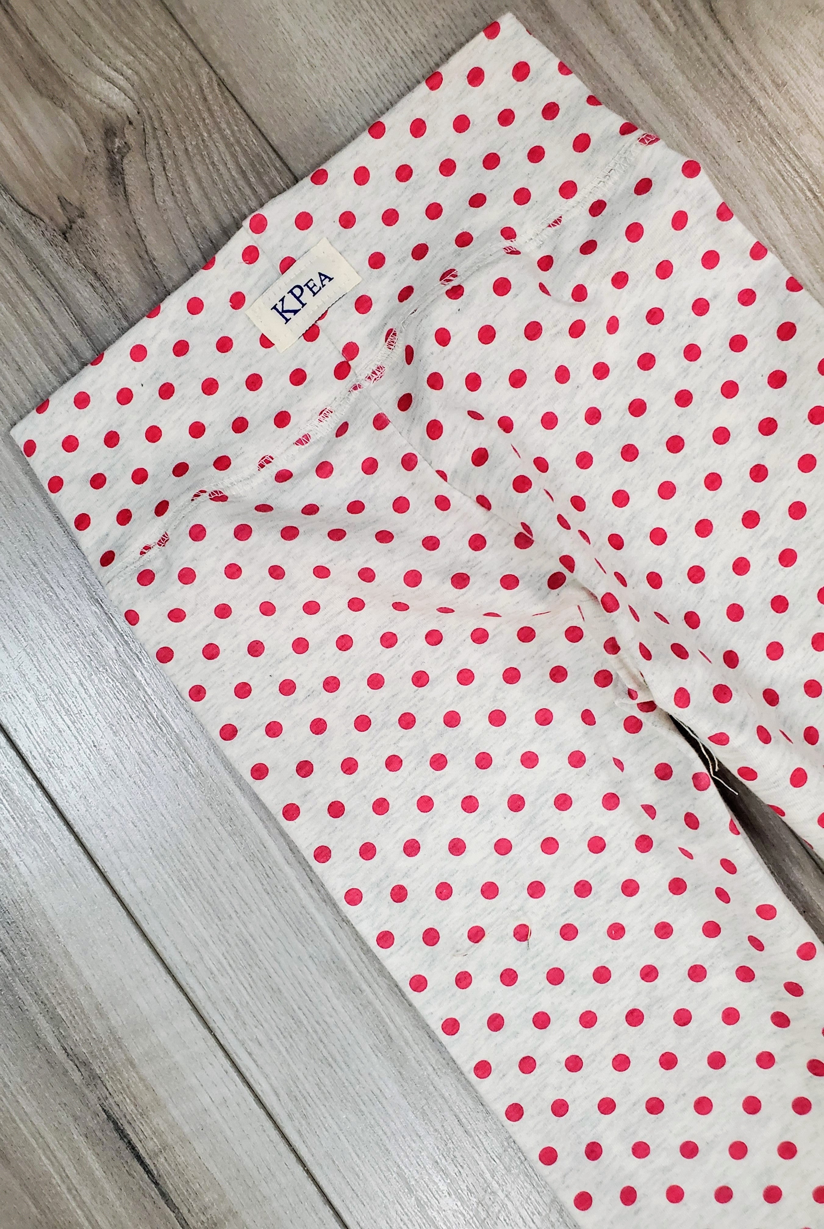 Hot Pink Dot Yoga Waistband Leggings