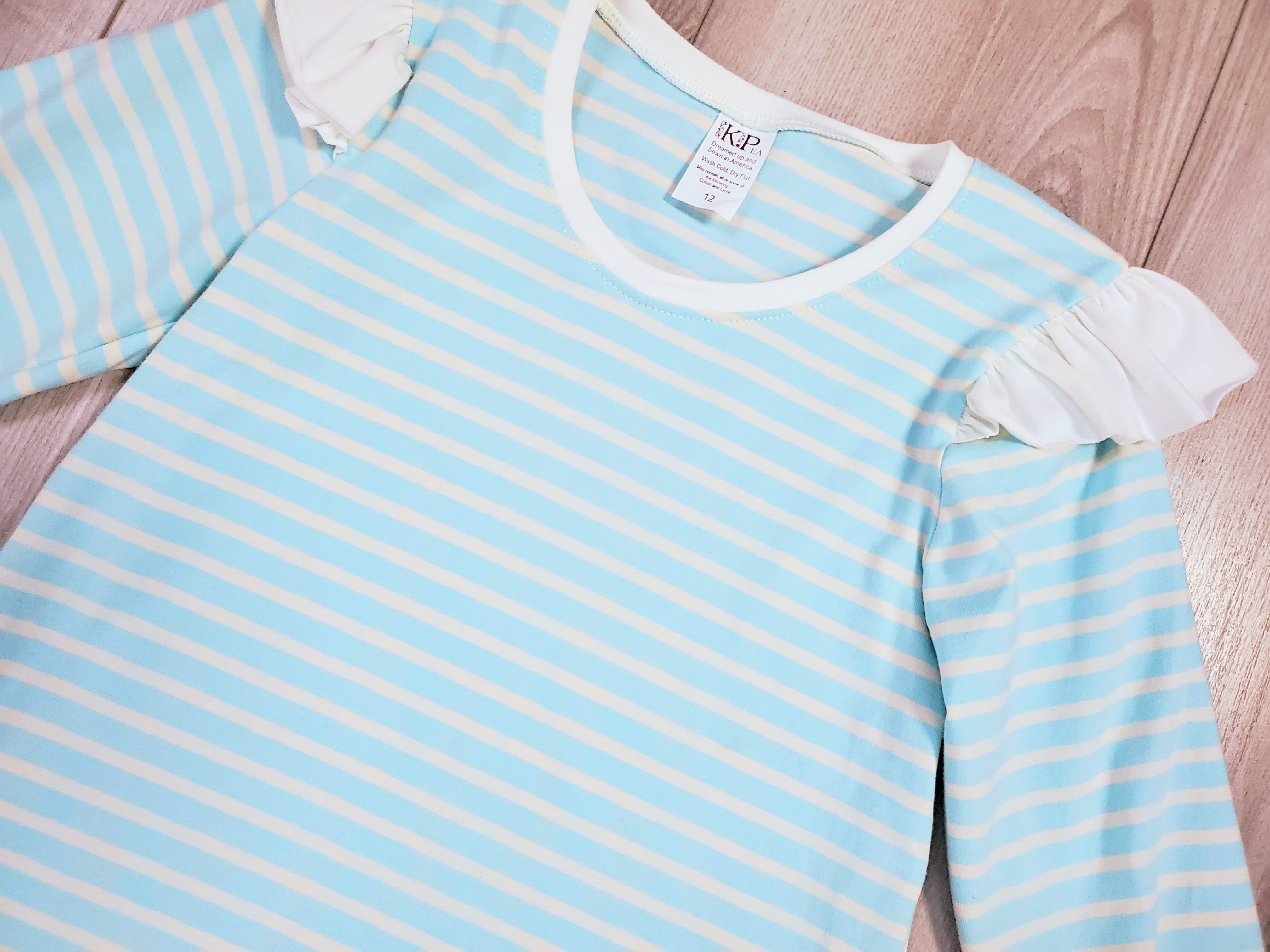 Robins Egg Blue Flutter Tee(SHIPS IN 2 WEEKS)