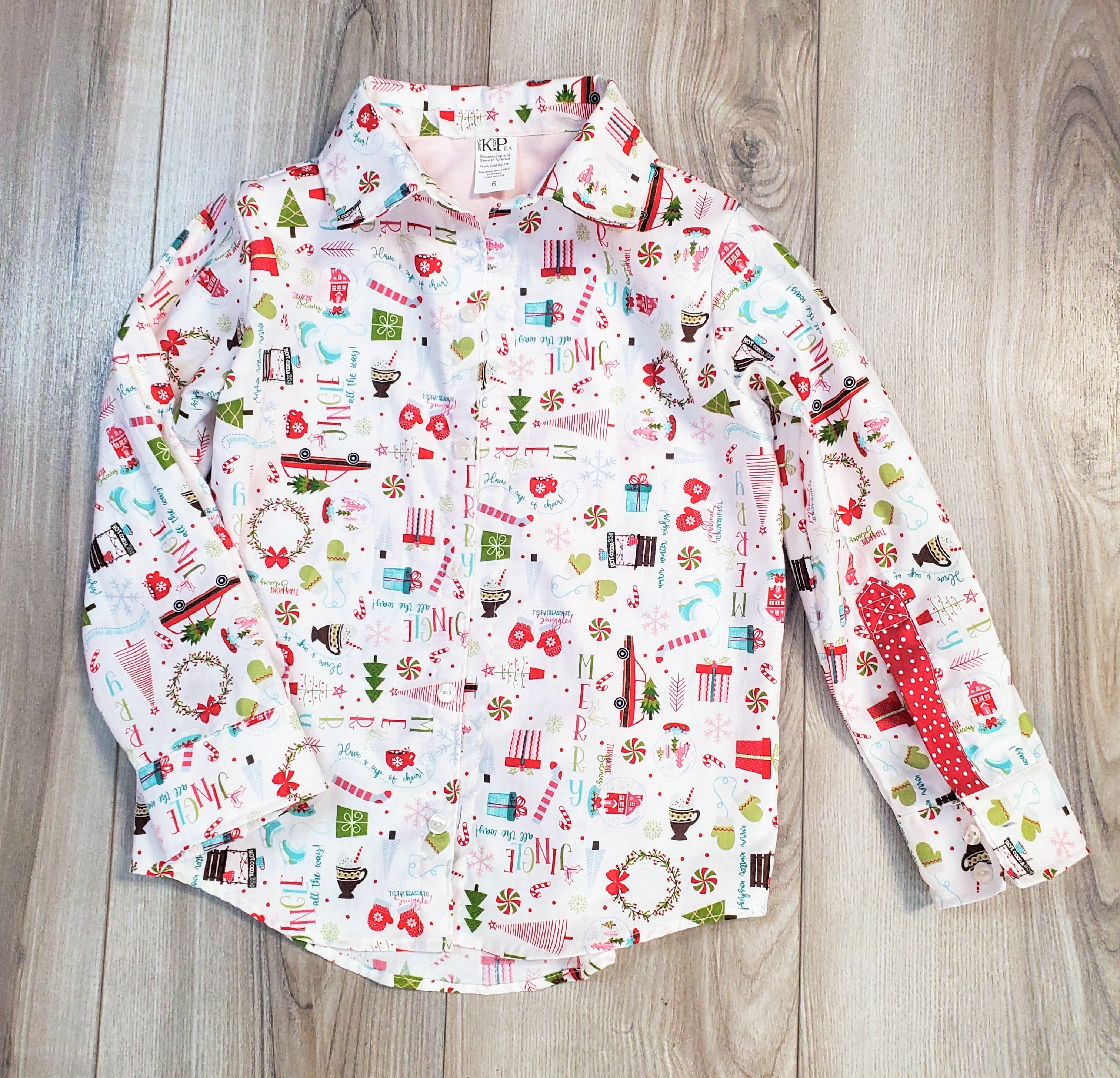 Jingle All The Way Oxford Button Up Shirt