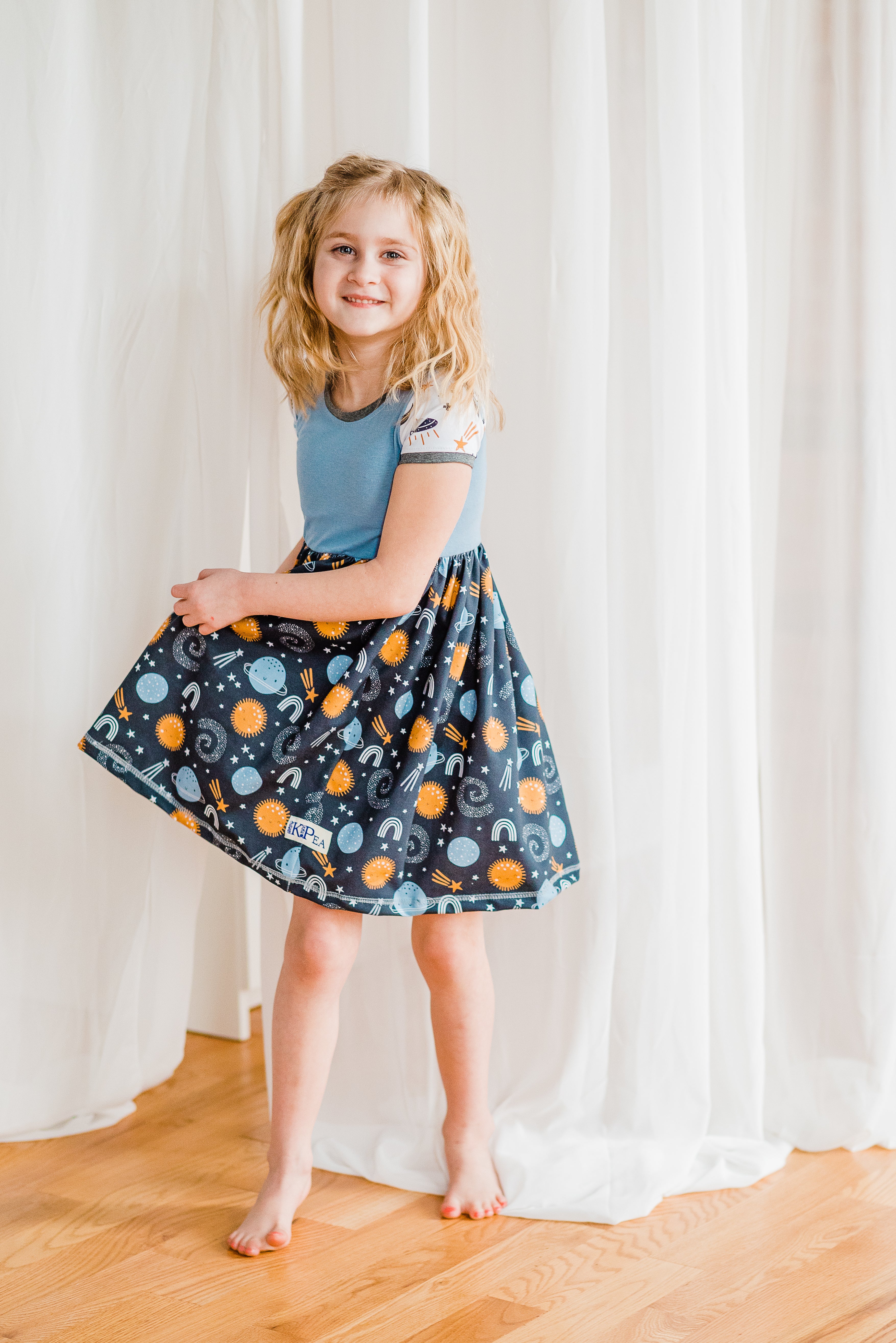 Shoot For The Moon Cap Lap Dress