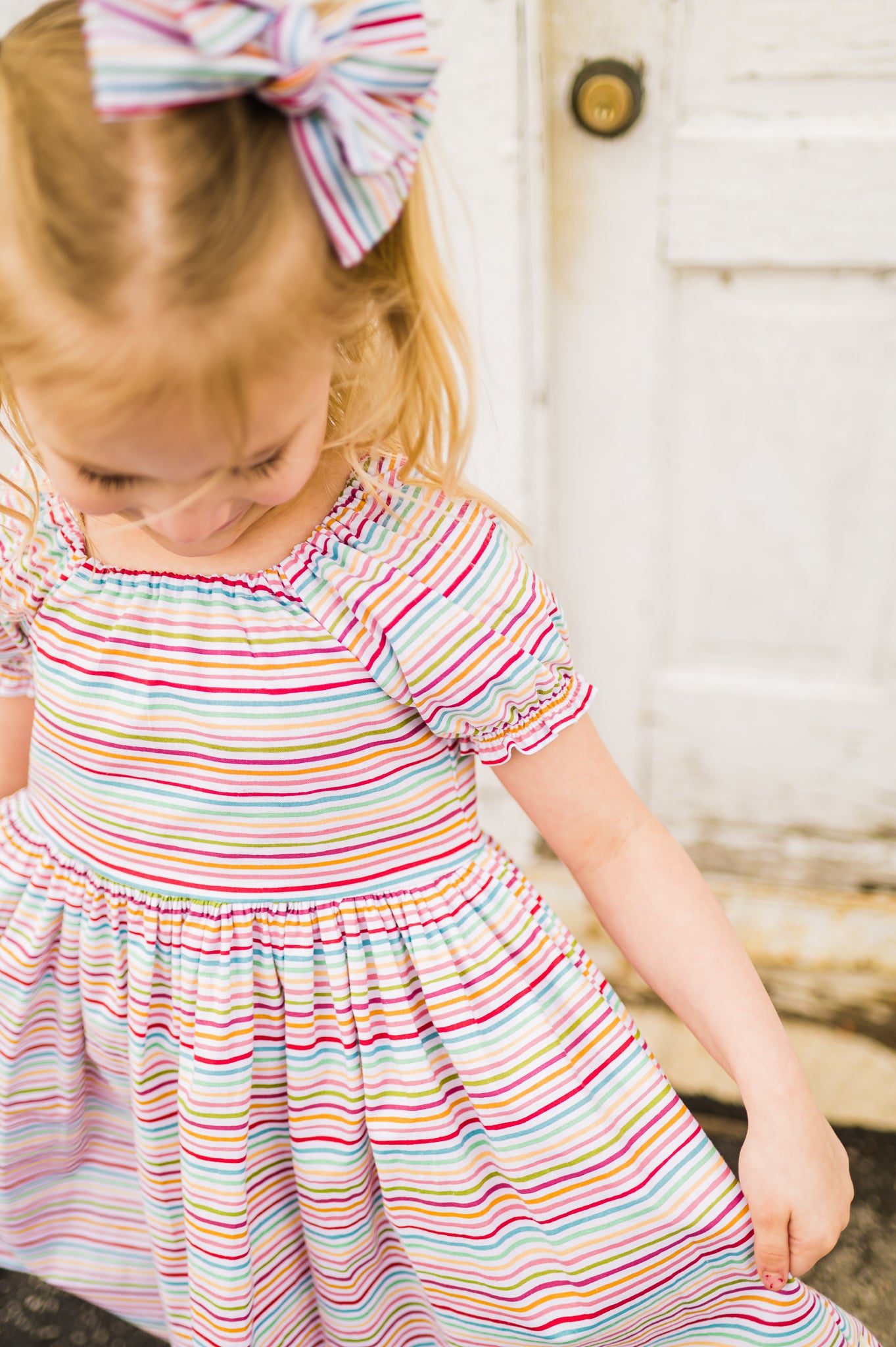 Colors of the Wind Peasant Twirl Dress (Ships in 2 Weeks)