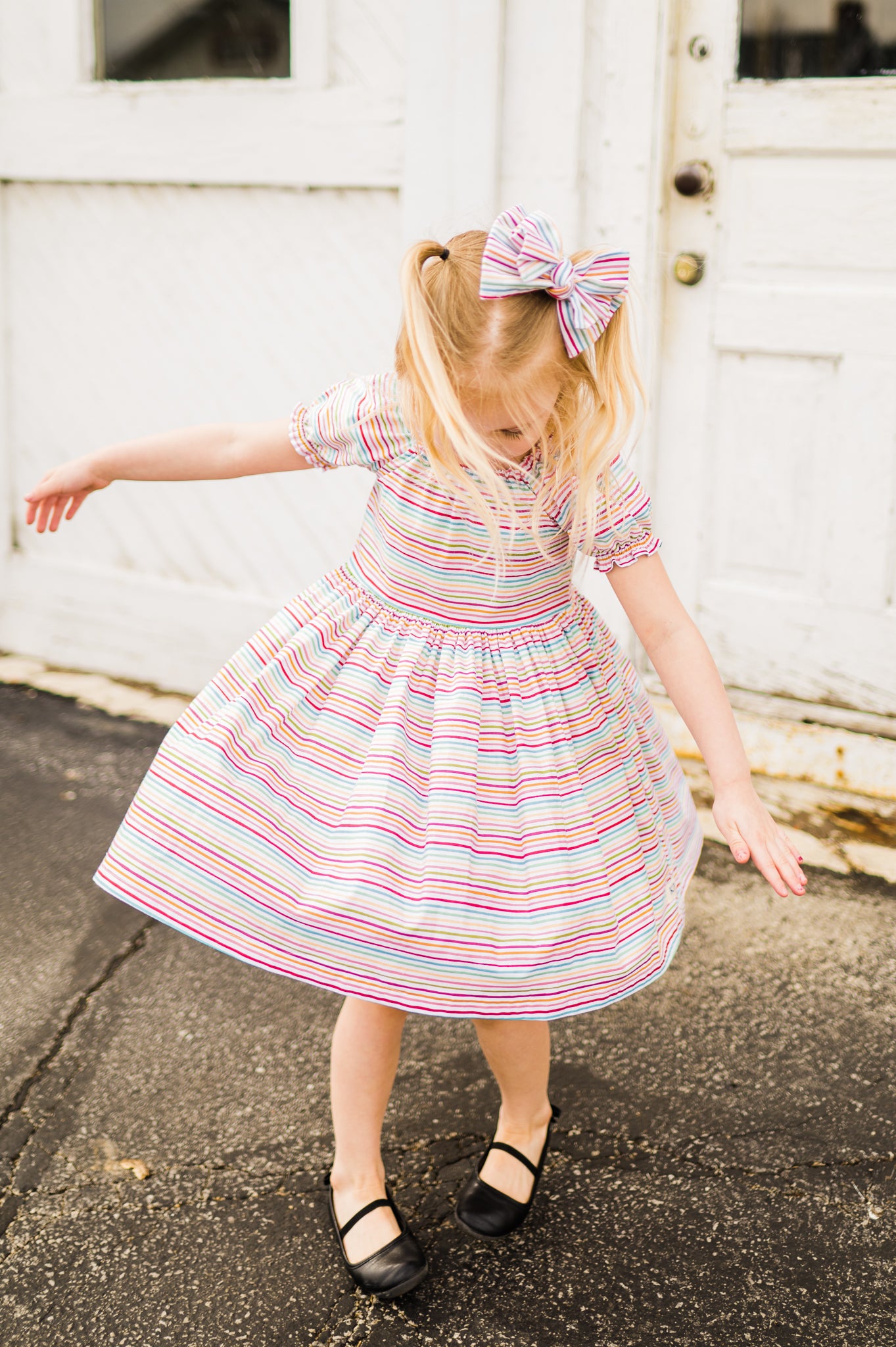 Colors of the Wind Peasant Twirl Dress (Ships in 2 Weeks)