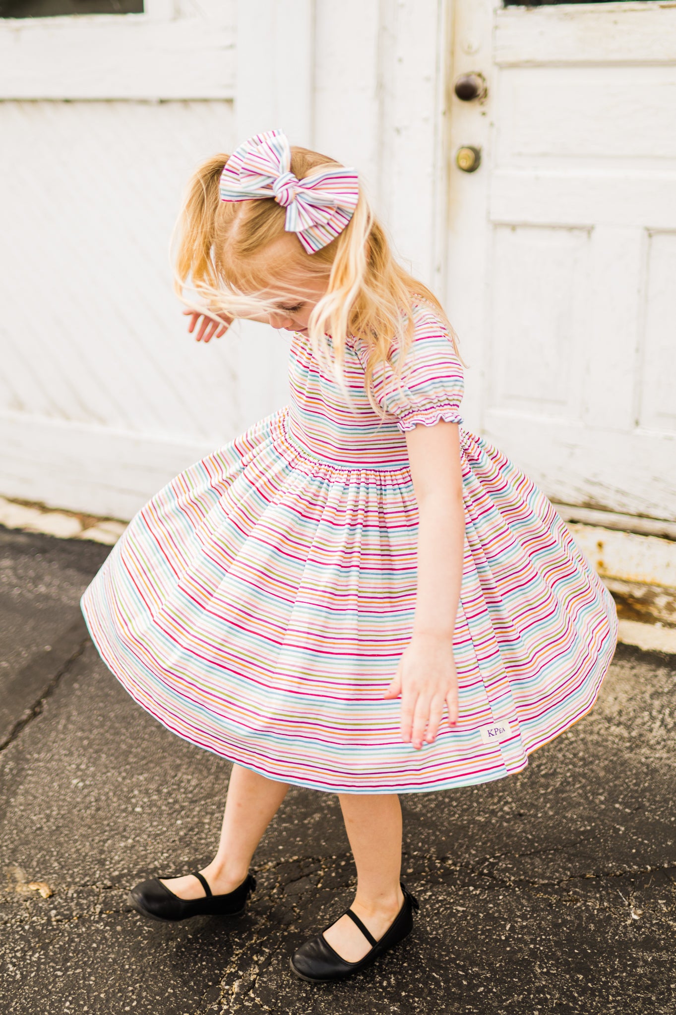 Colors of the Wind Peasant Twirl Dress (Ships in 2 Weeks)